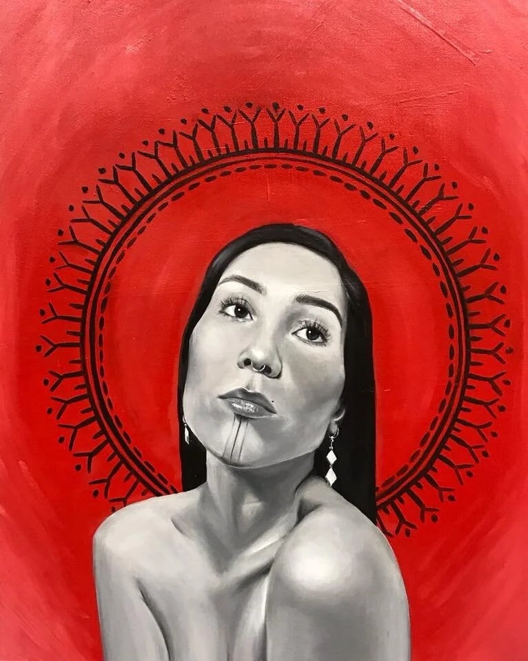 'Untitled (Self Portrait)' oil on canvas; 2x3 ft (2017)