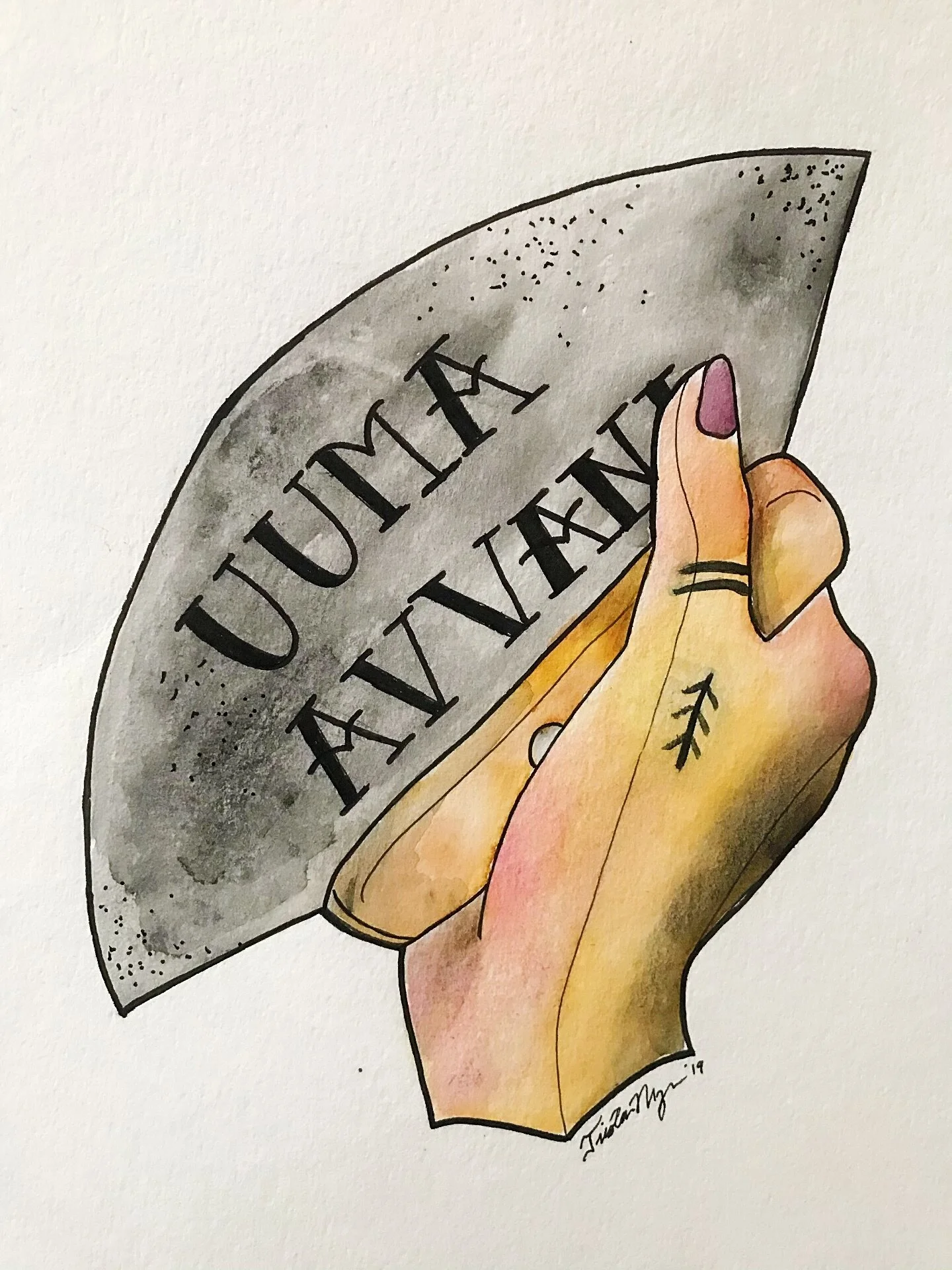 "Uuma Avvani (You leave me alone)" undefined dimensions (2019)