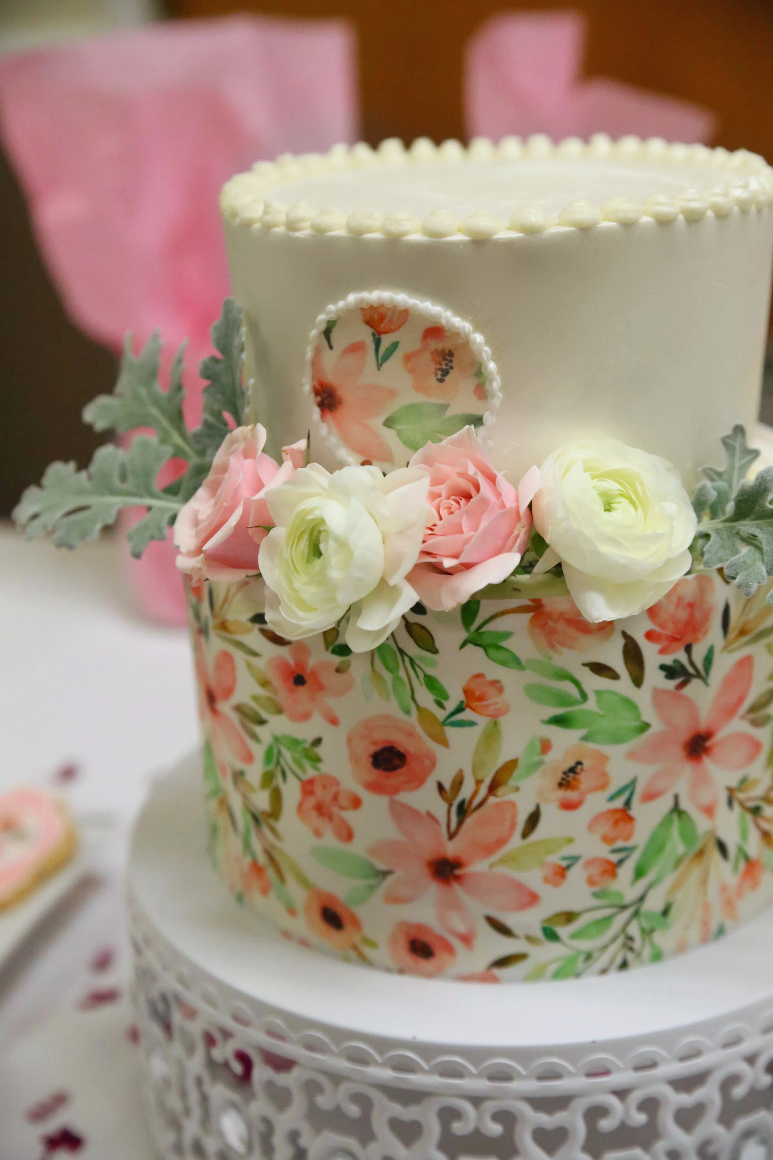 Floral Baby Shower Cake