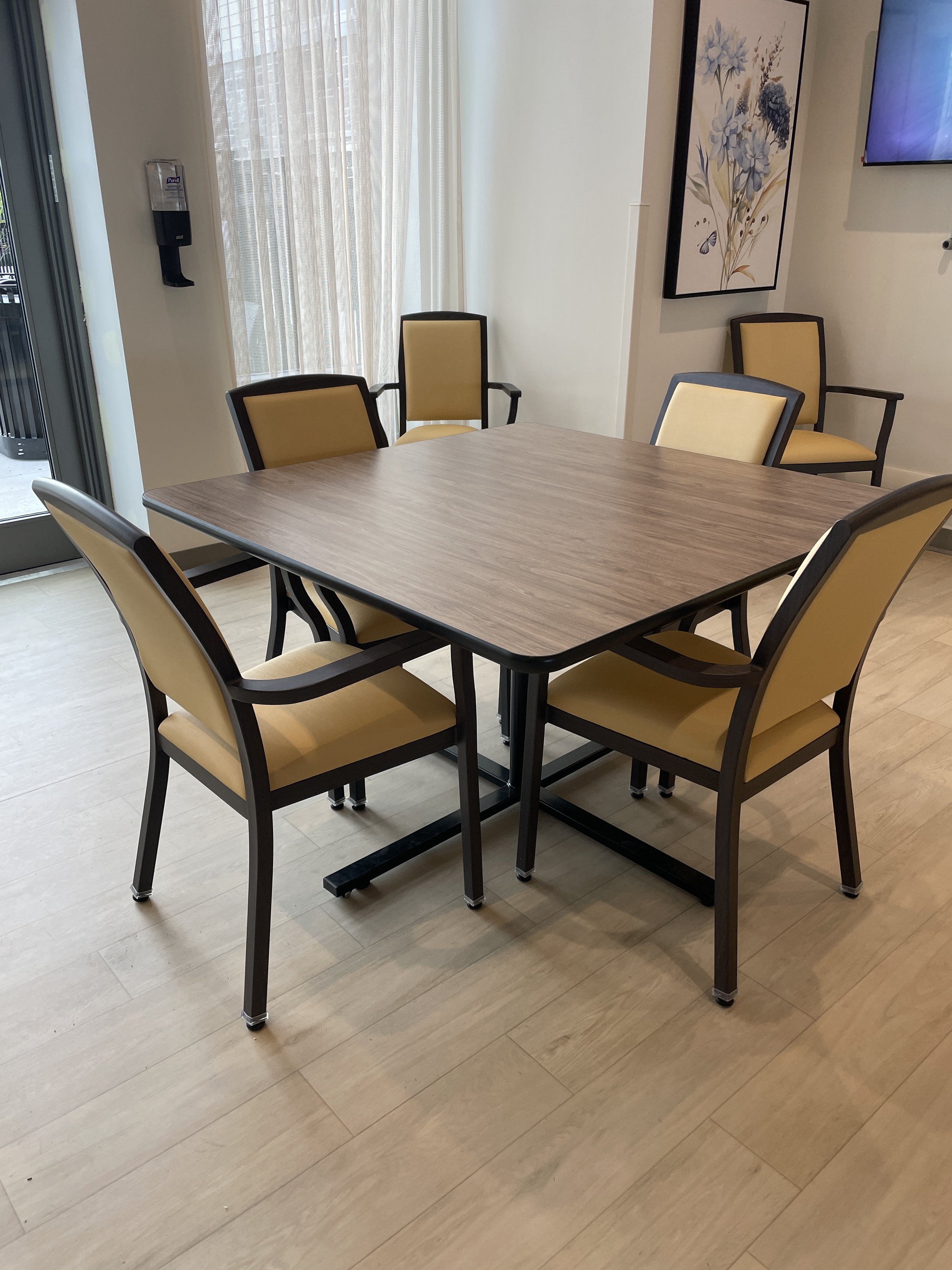 TFC Table with Faux Wood Dining Chairs
