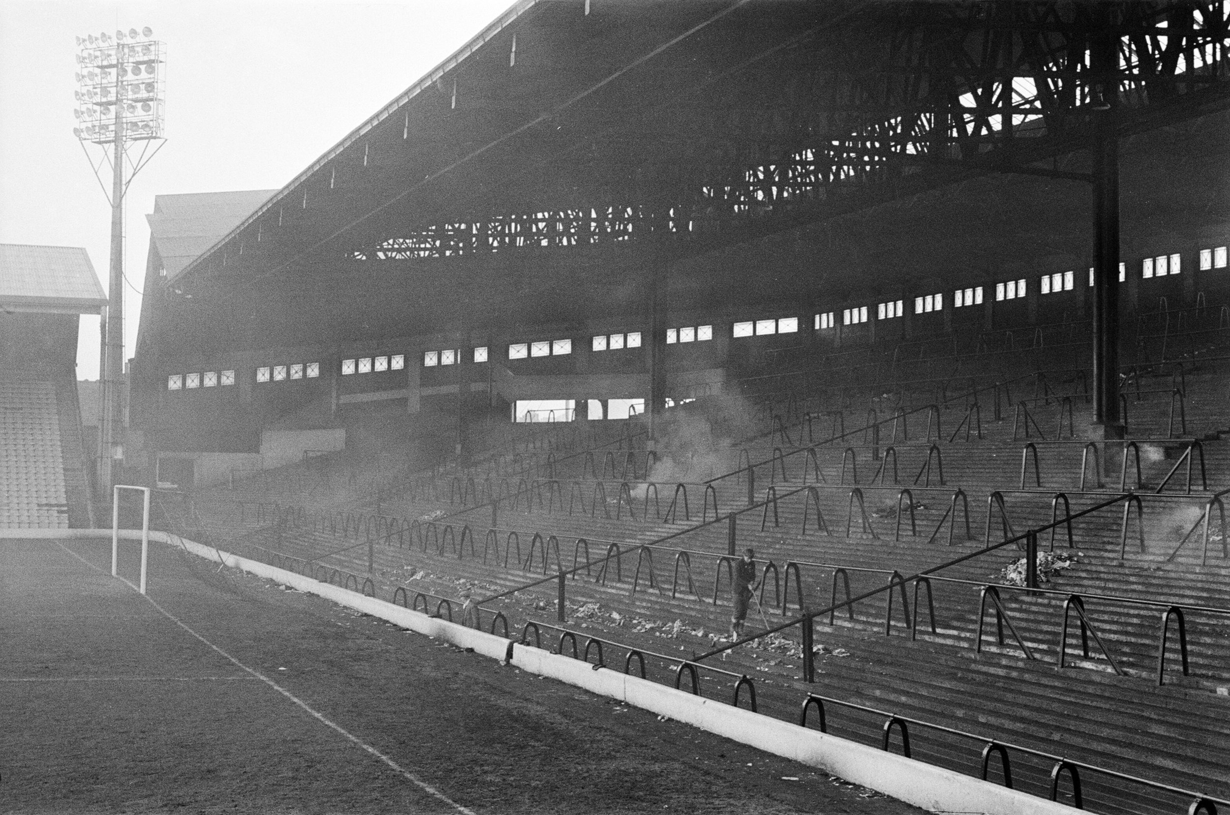 Anfield Stadium's stands in 1966.