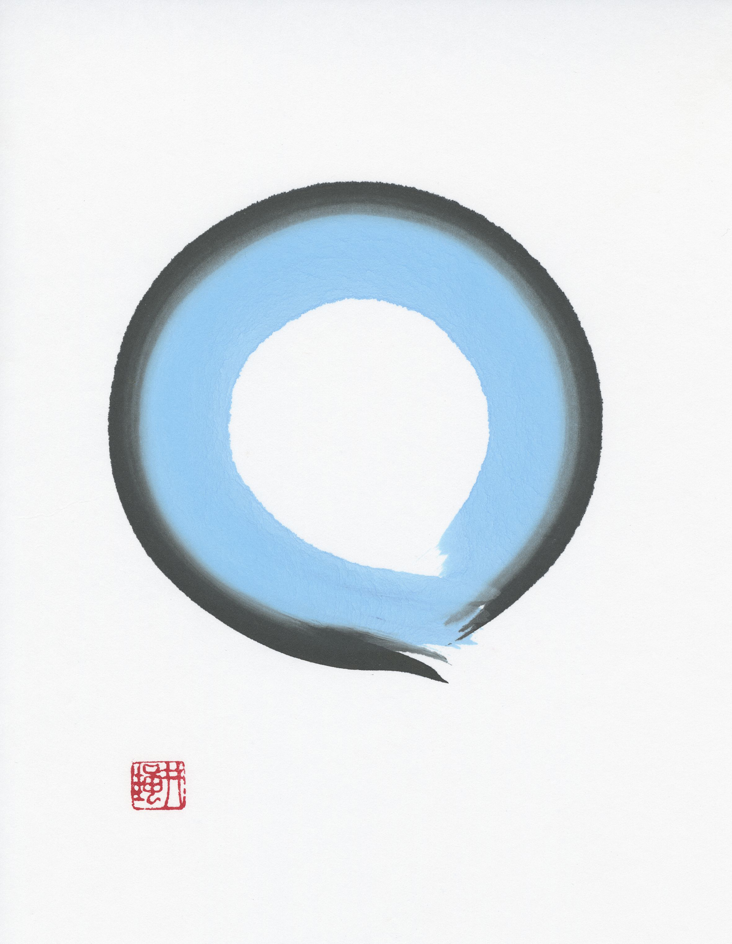 ©Janine Ibbotson, "Cart Wheel," watercolor and ink on rice paper with Well Frog seal, 2014.