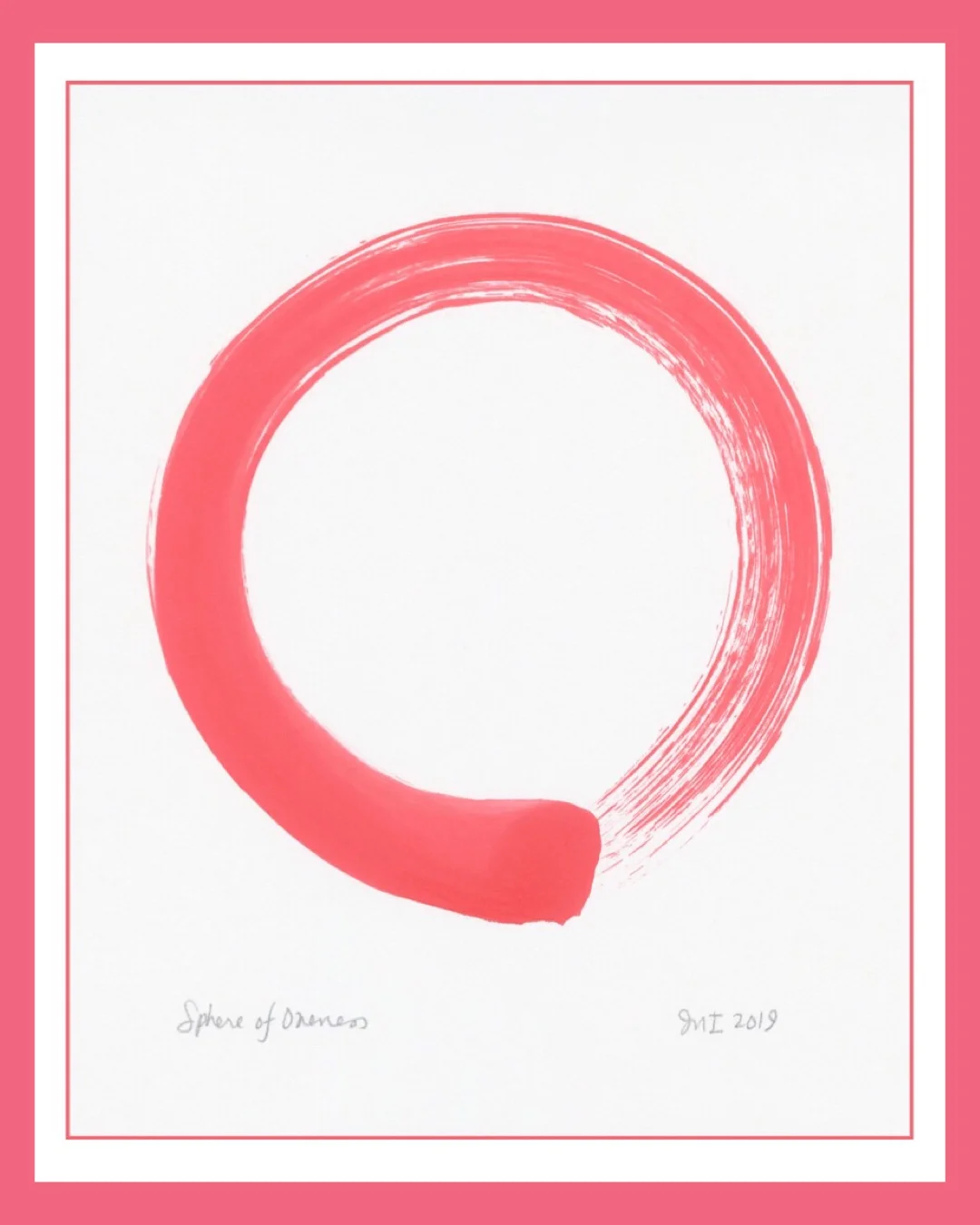 ©Janine Ibbotson, "Sphere of Oneness,” watercolor on rice paper, 2019.