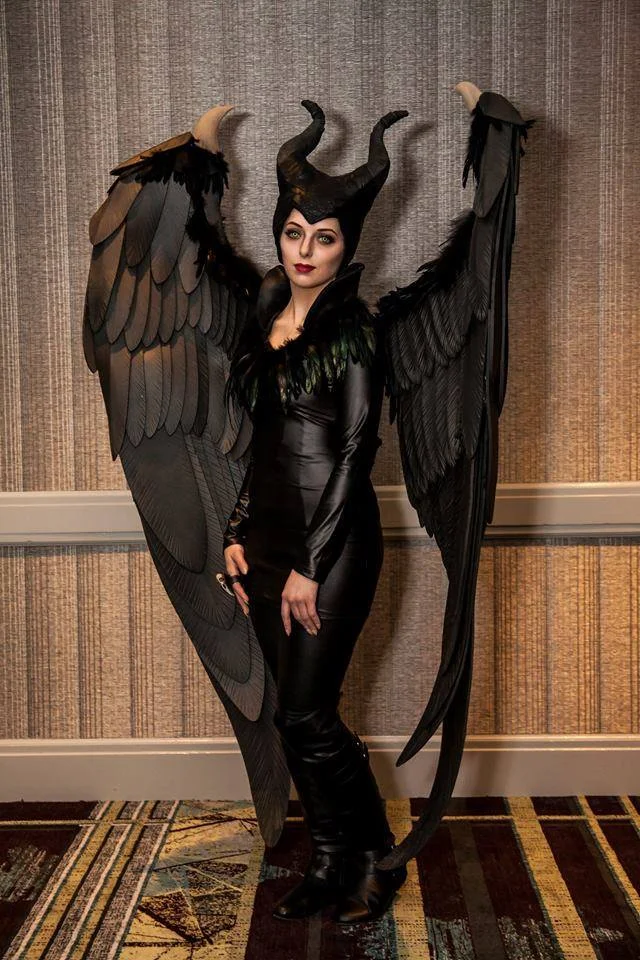 Member Alexis won a judge’s award in the 2014 Youmacon masquerade competition with her awe-inspiring Maleficent costume, based on the lead character from the movie of the same name. The feathers were made using our laser cutter , and her ring was made using our 3D printer .
