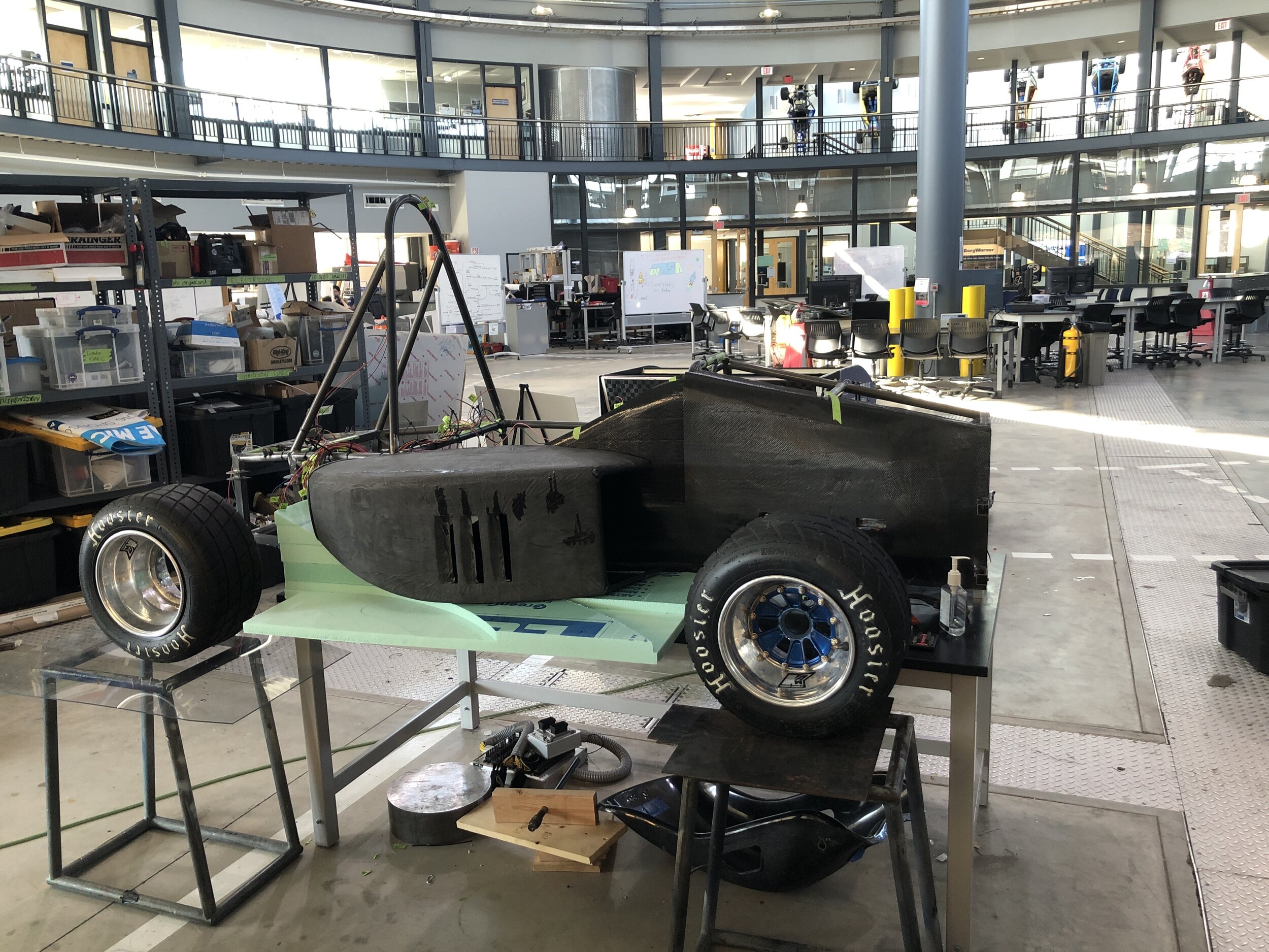 Side Pod and Body Panels on the 2020 Car