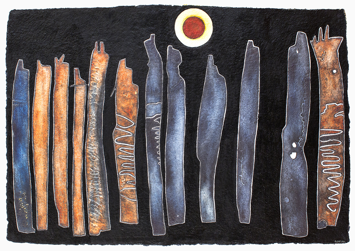Twelve Apostles, 2013, watercolour