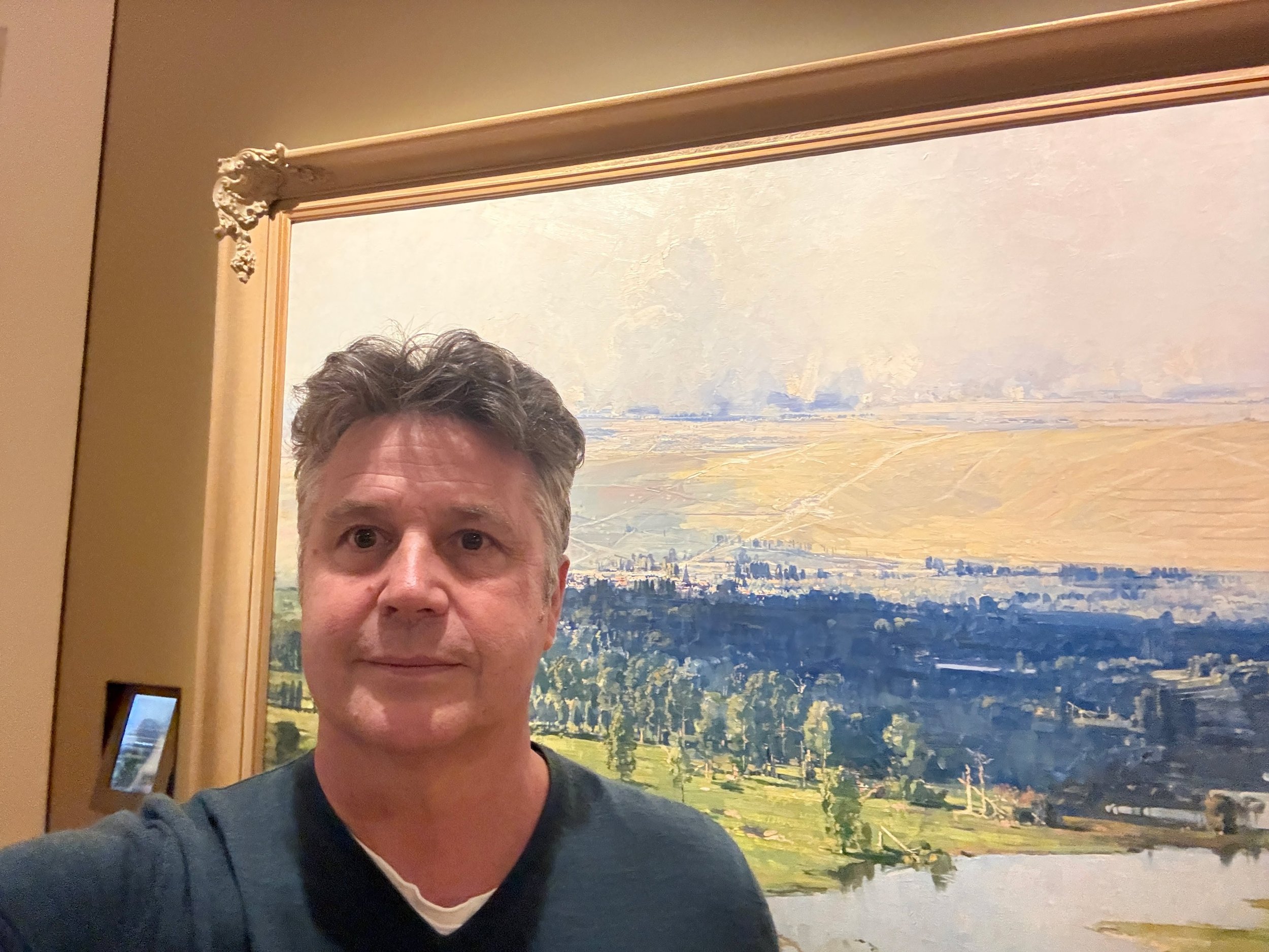 Afternoon at the Australian War Memorial is always made better with a viewing of Arthur Streeton&lsquo;s First World War painting Somme Valley, France.