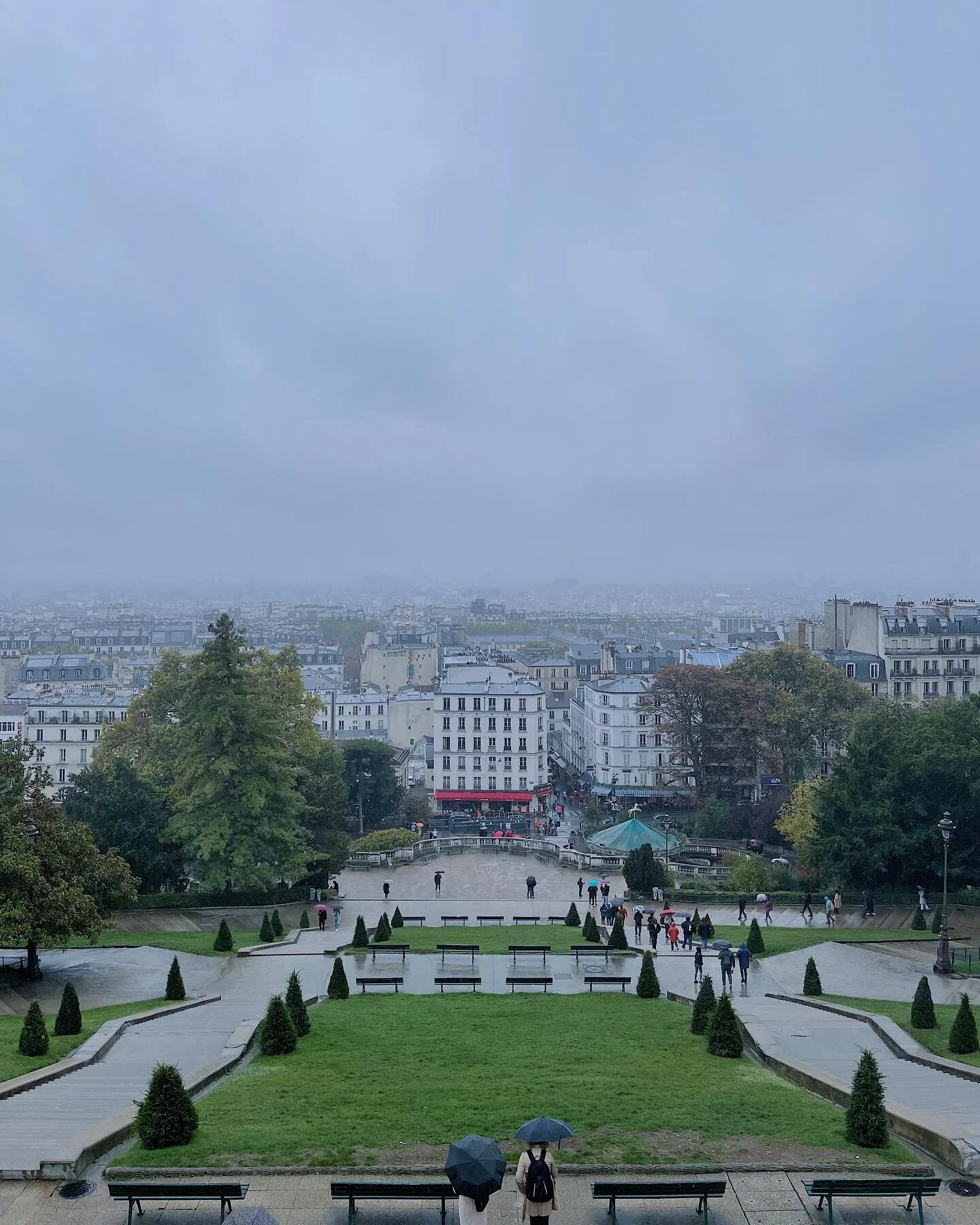 Paris series ends with a rainy day &hellip; still quite lovely. 
Paris, 10.22