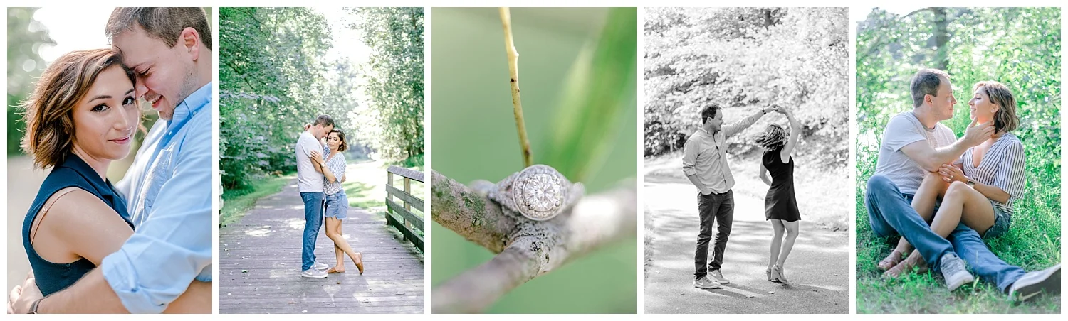 Wooded sunny Summertime engagement session in Odenton Maryland by Pennsylvania based wedding and lifestyle photographer Lytle photography_0018.jpg