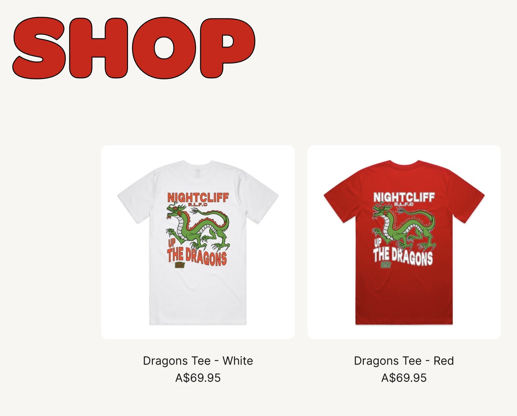 Christmas is near, the season's begun,
Shopping for gifts can be so much fun!
But skip the crowds, avoid the spree,
Head to the Dragons' online store with glee 🐉

@houseofdarwin tees, as cool as can be,
Perfect for mates or under the tree.
Shorts th