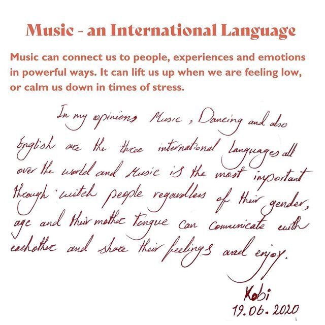 2/3 - Kobi perfectly sums up the power of music as an &lsquo;International Language&rsquo; 🌍 .
.
.
#RefugeeWeek2020 #musicislife #musiclove #dance #music