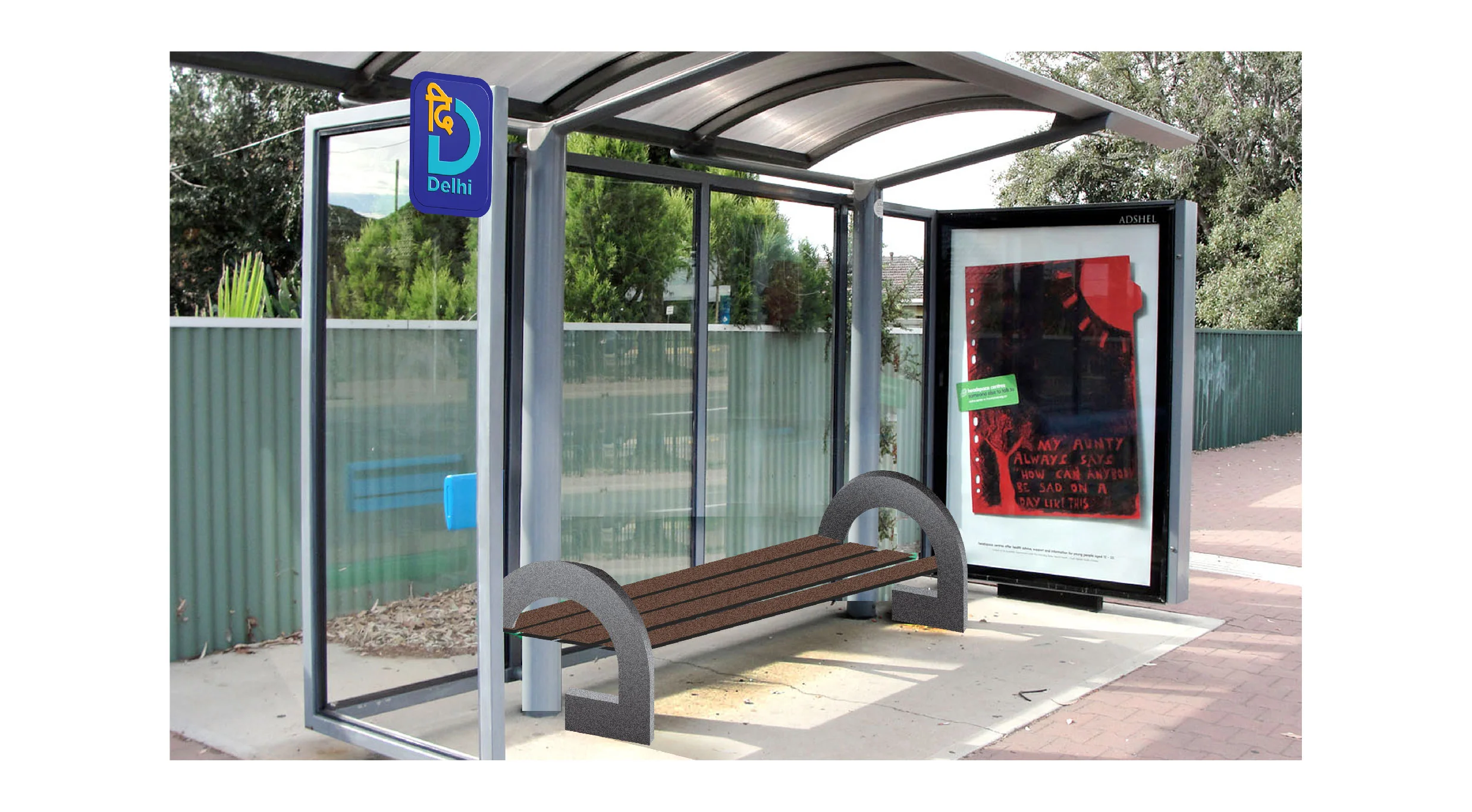 Bus Stop bench 