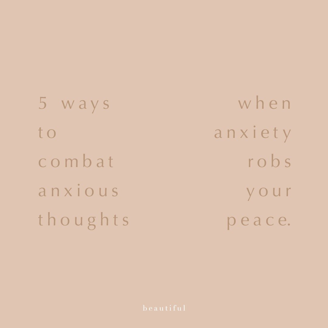 1. Understand the root
2. Guard your heart
3. Shift your declaration
4. Live a wholesome lifestyle 
5. Create healthy patterns

&quot;Remember that we have all authority in Christ to command peace in a storm. The enemy knows that if you are fully awa