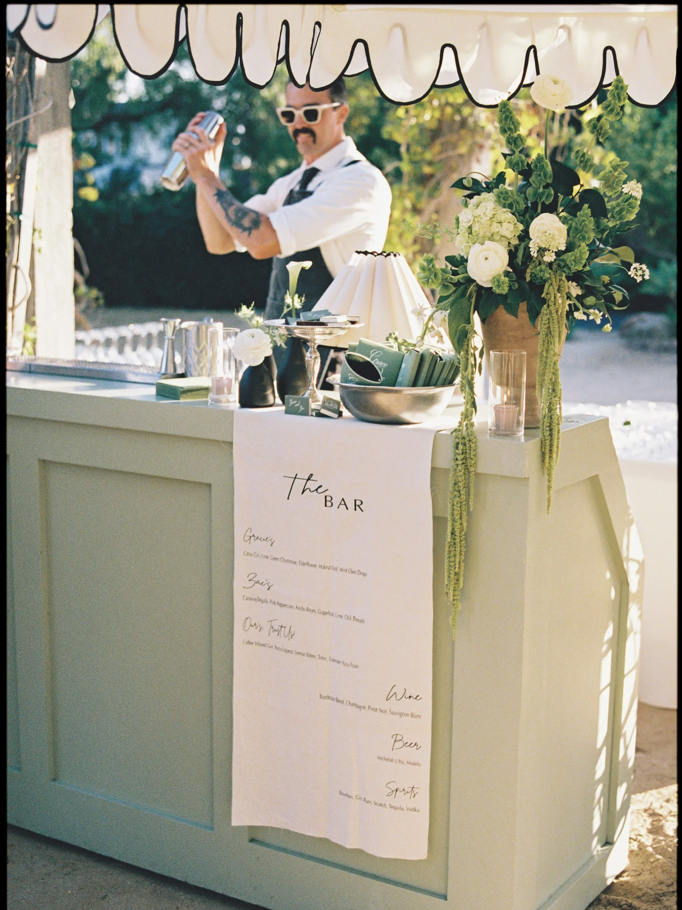 Cocktail hour bits + bobs. It&rsquo;s alllllll in the details. 

SO many good snaps by @malayaimages to share from G &amp; Z&rsquo;s day at Santa Barbara Historical Museum &amp; Our Lady of Mount Carmel. More to come! 

@kbeventssb 
@malayaimages 
@f