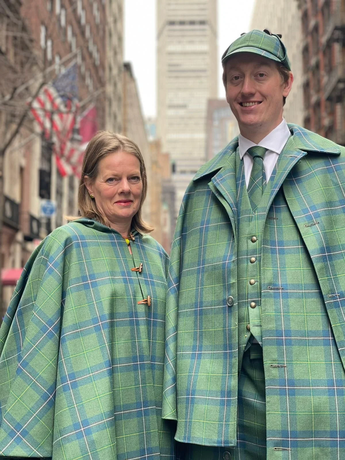 Sherlock Holmes Tartan at the NYC Tartan Parade