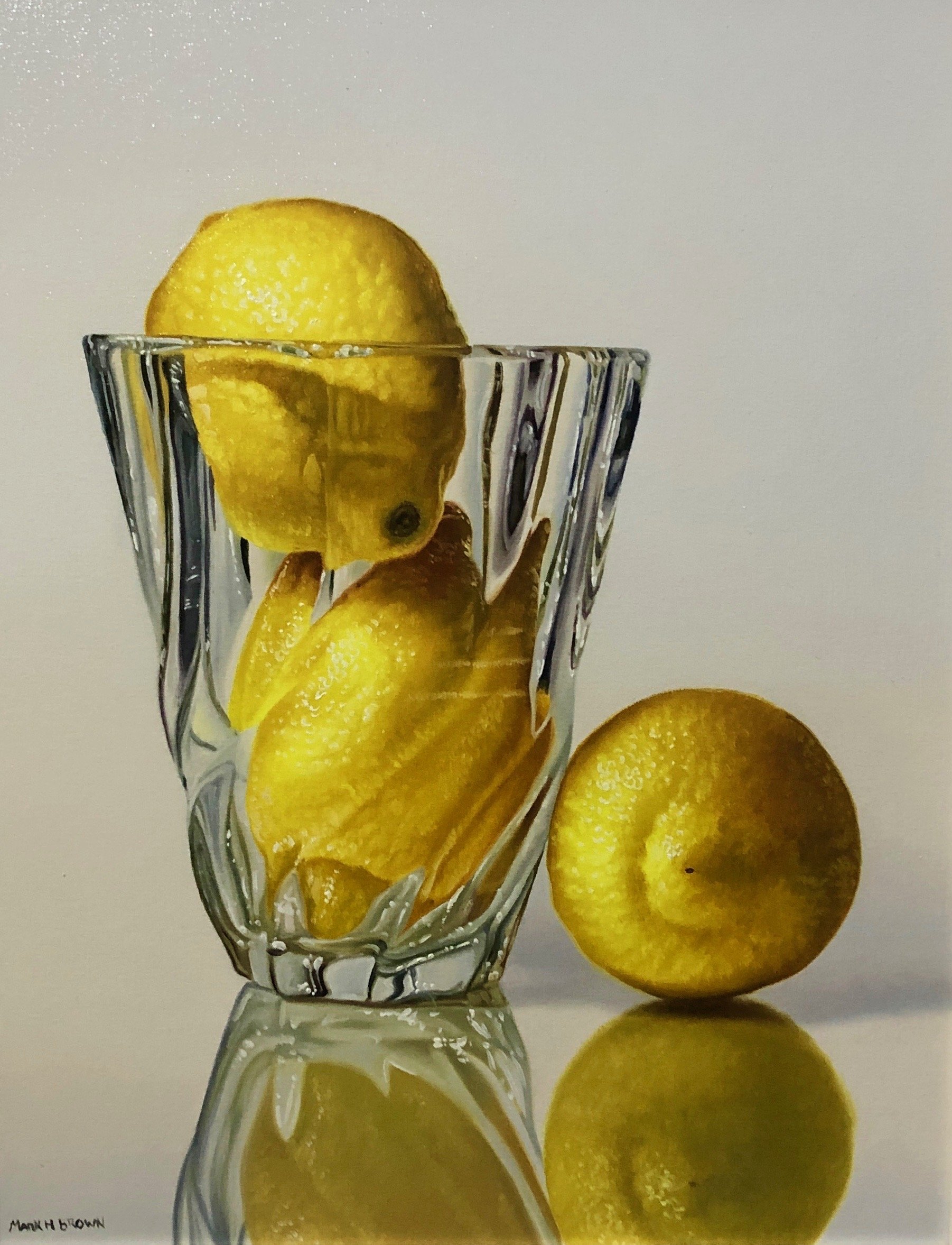 "Citrus Trio" original oil, outside dimensions 17.5"x20.5",-SOLD