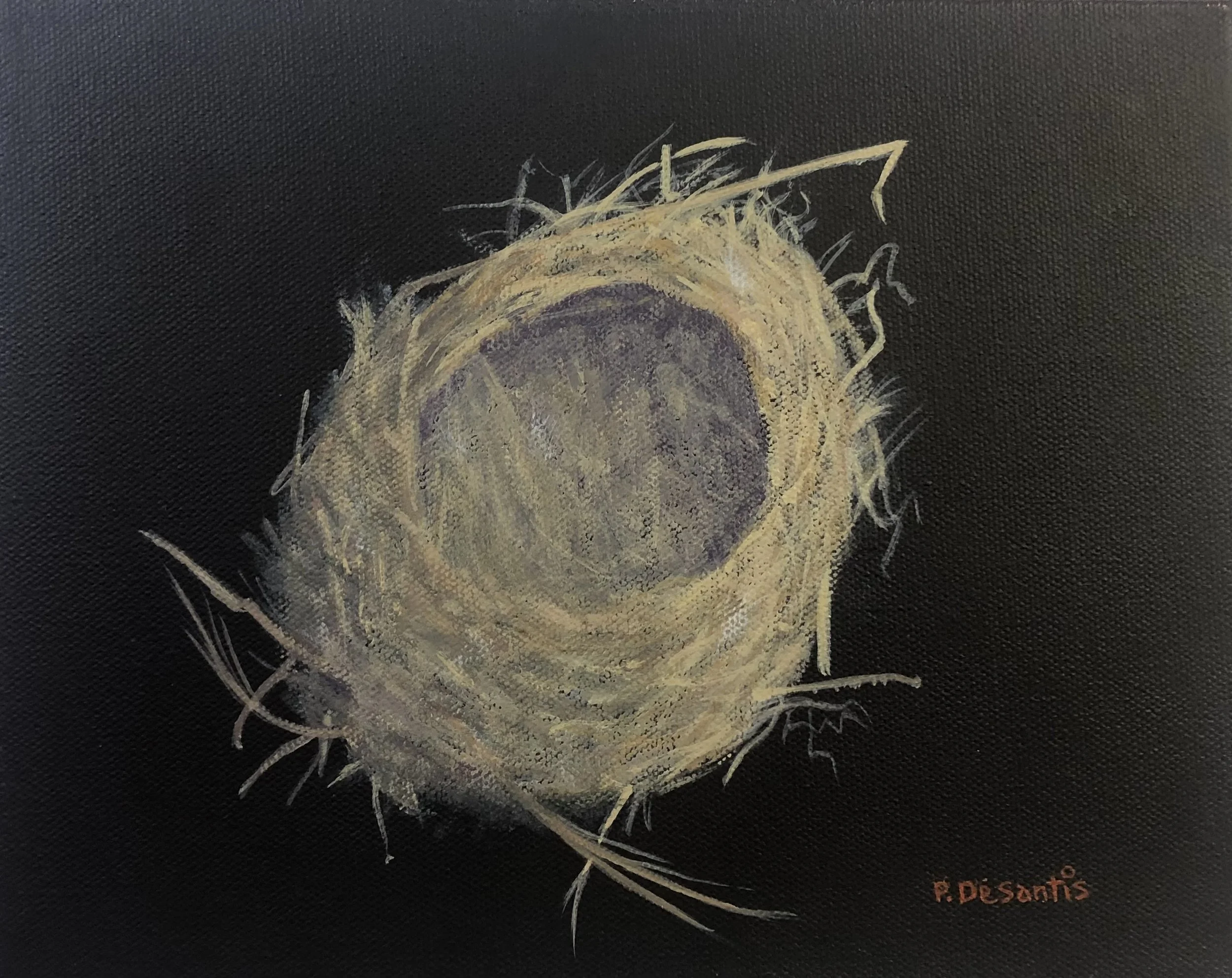 "Empty Nesters" original acrylic 8"x10" $300.00-SOLD