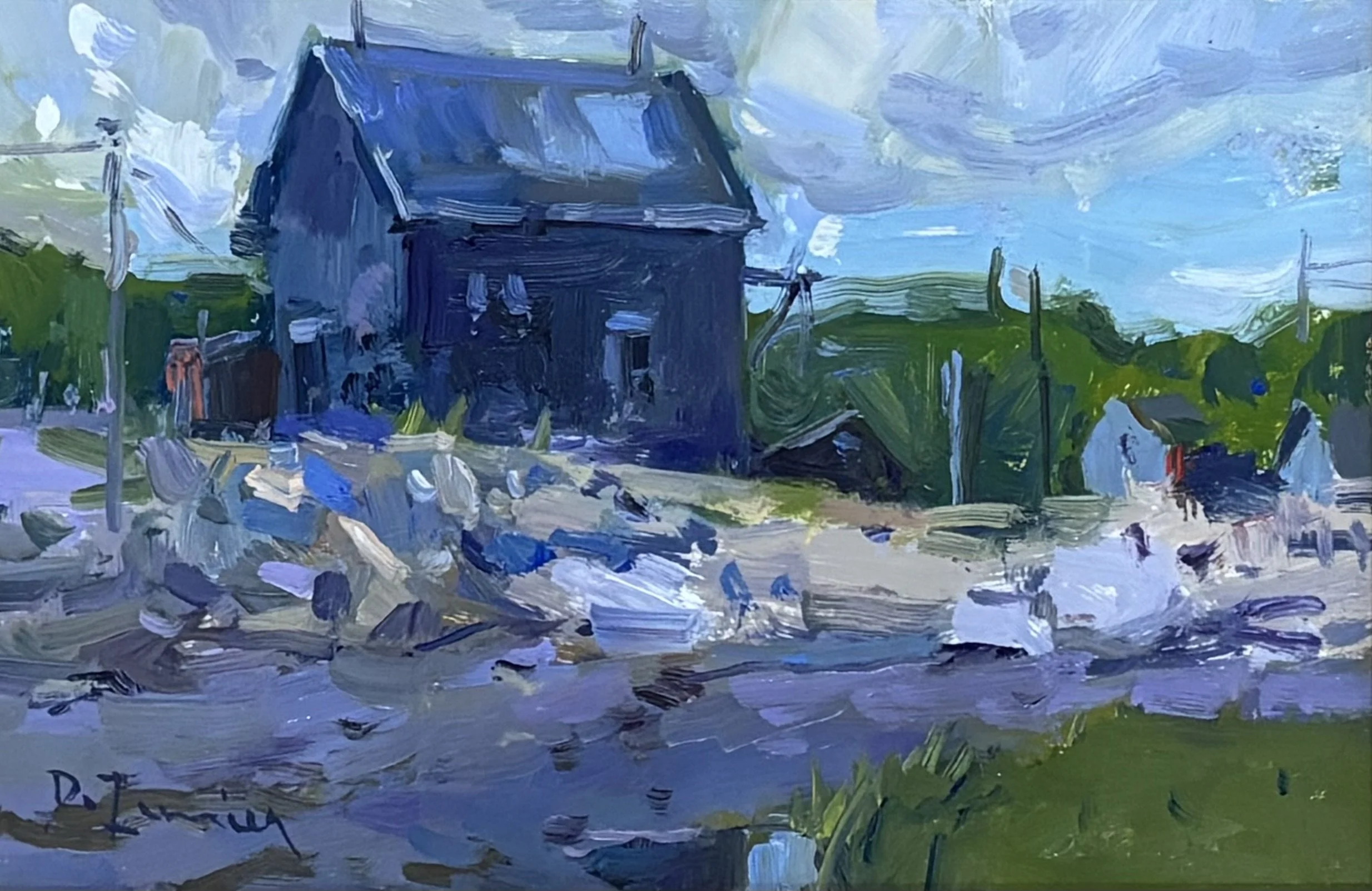 "Tidal Creek" original oil, 6"x9", $600.00