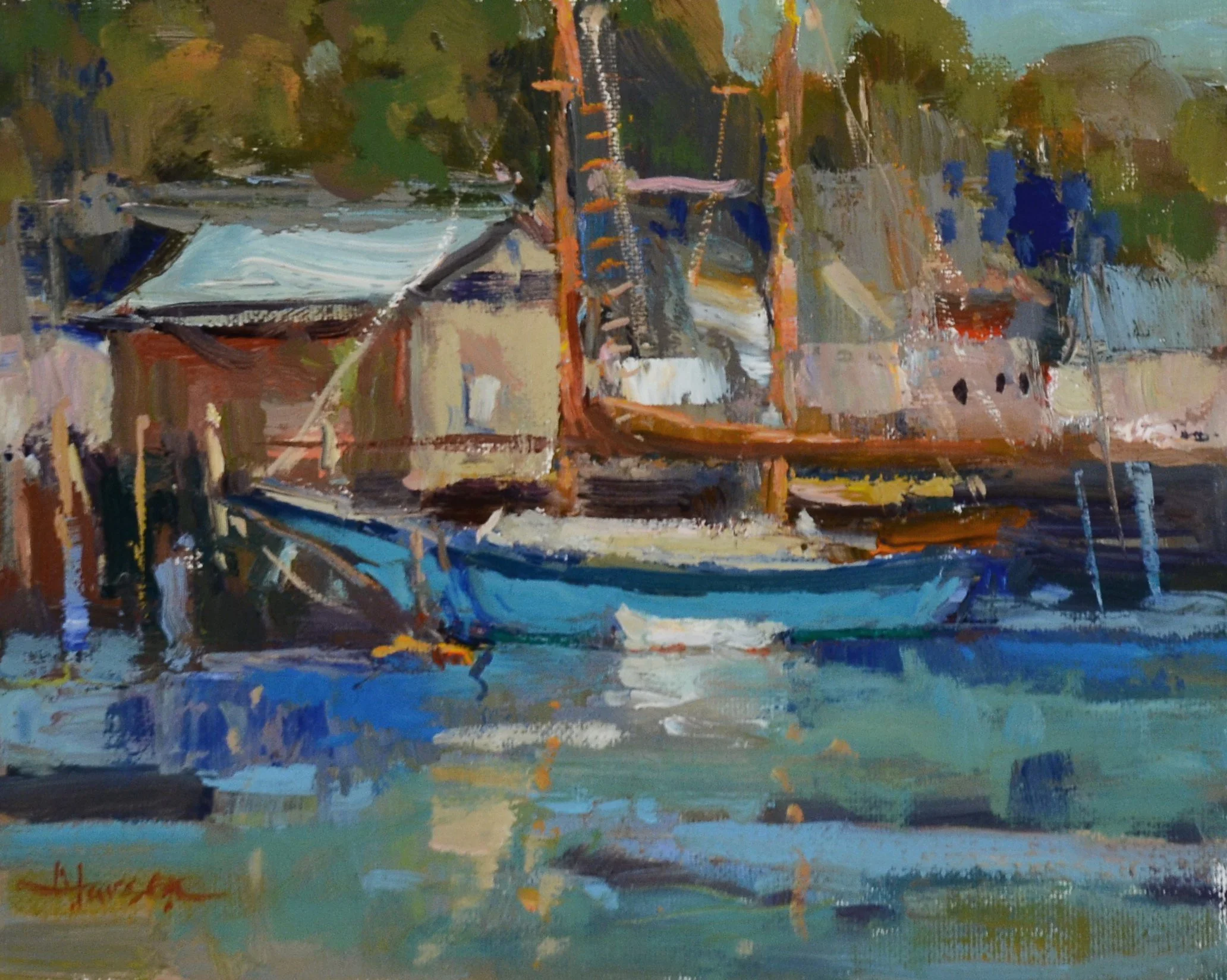 AnnLarsen_Blue Schooner_8x10_oil on panel_$1,000.JPG