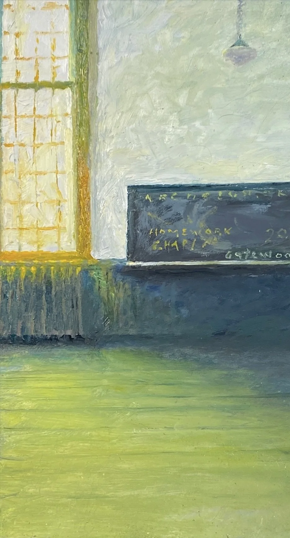 "Gone for the Summer", original oil, 5”x9” $1100.00