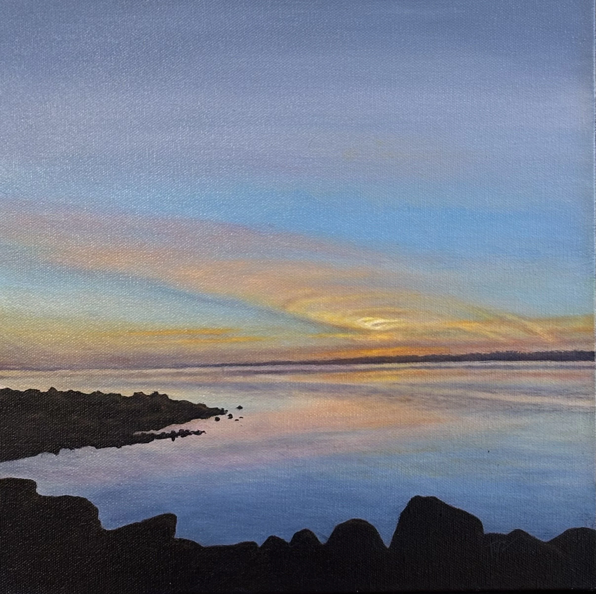 "After Hours" original oil 12"x12" $1100.00