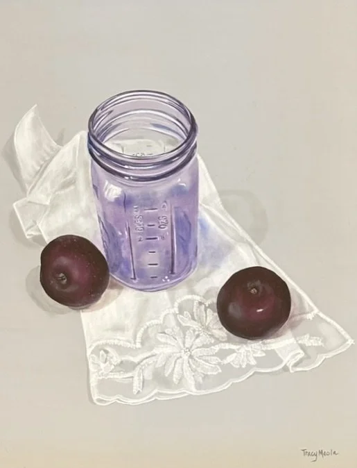 "Sweet Summer Plums" original acrylic $500.00