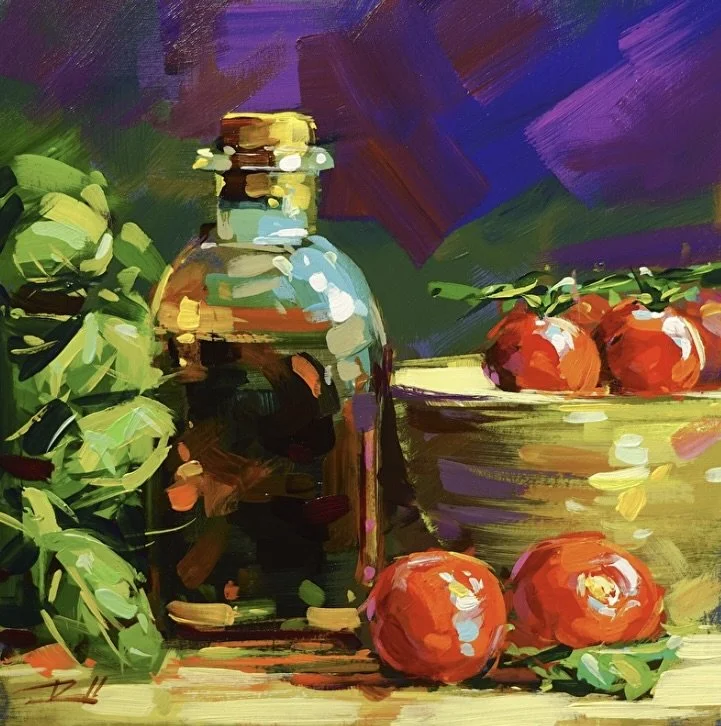 "ST 17" original acrylic, 6"x6", $200.00-SOLD
