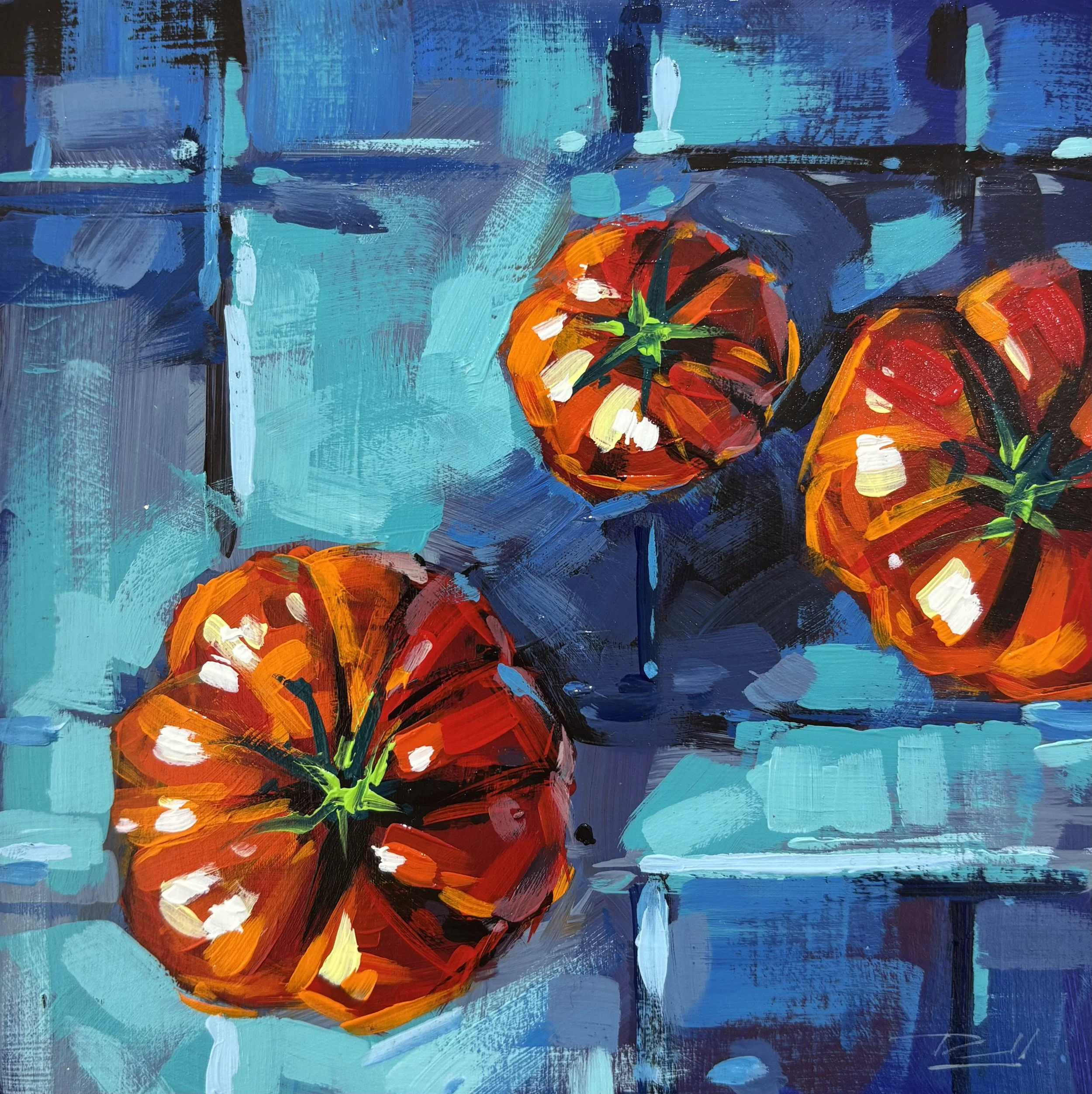 "ST 23" original acrylic, 6"x6", $200.00