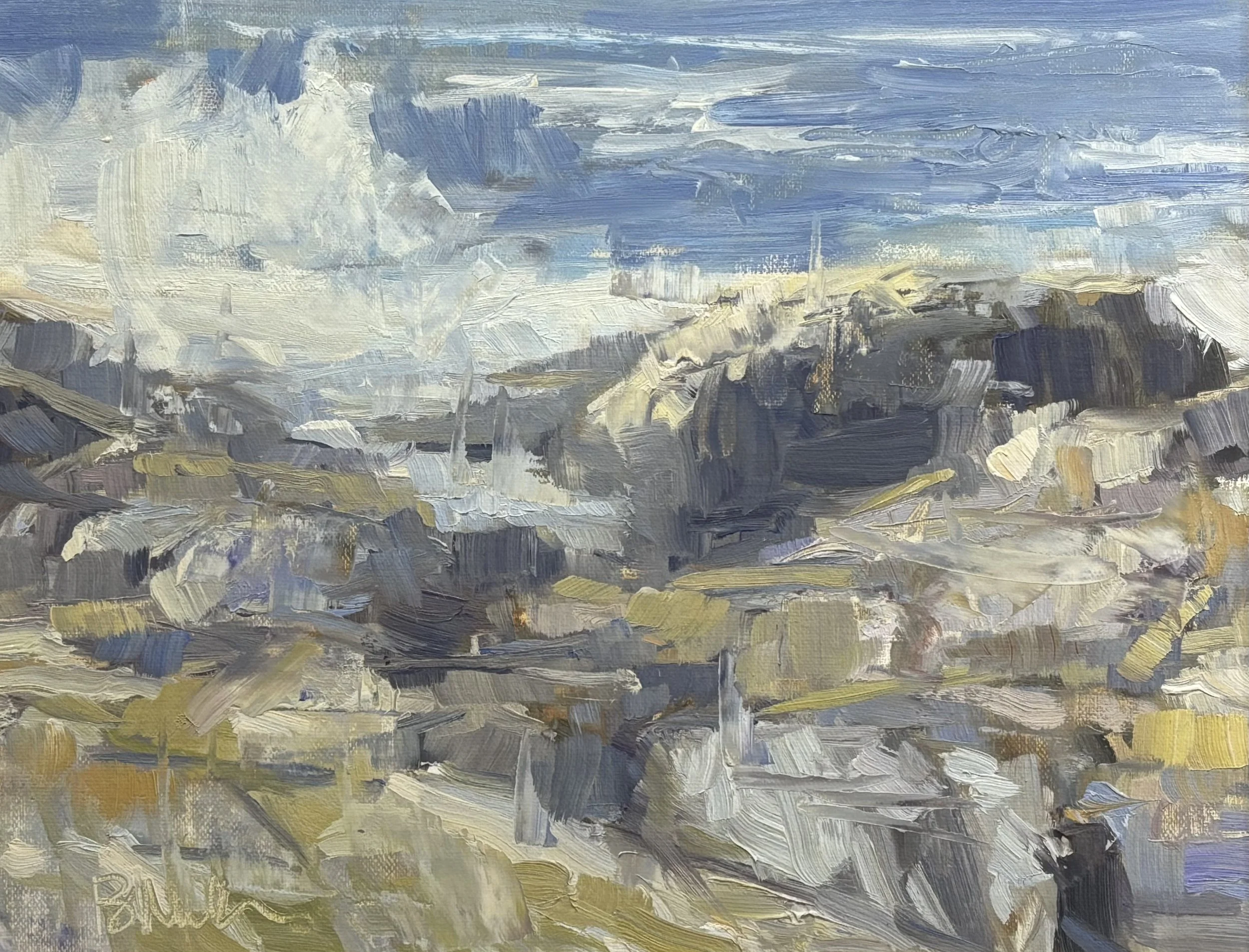 "Maine Rocks" original oil 8"x10" $900.00-SOLD