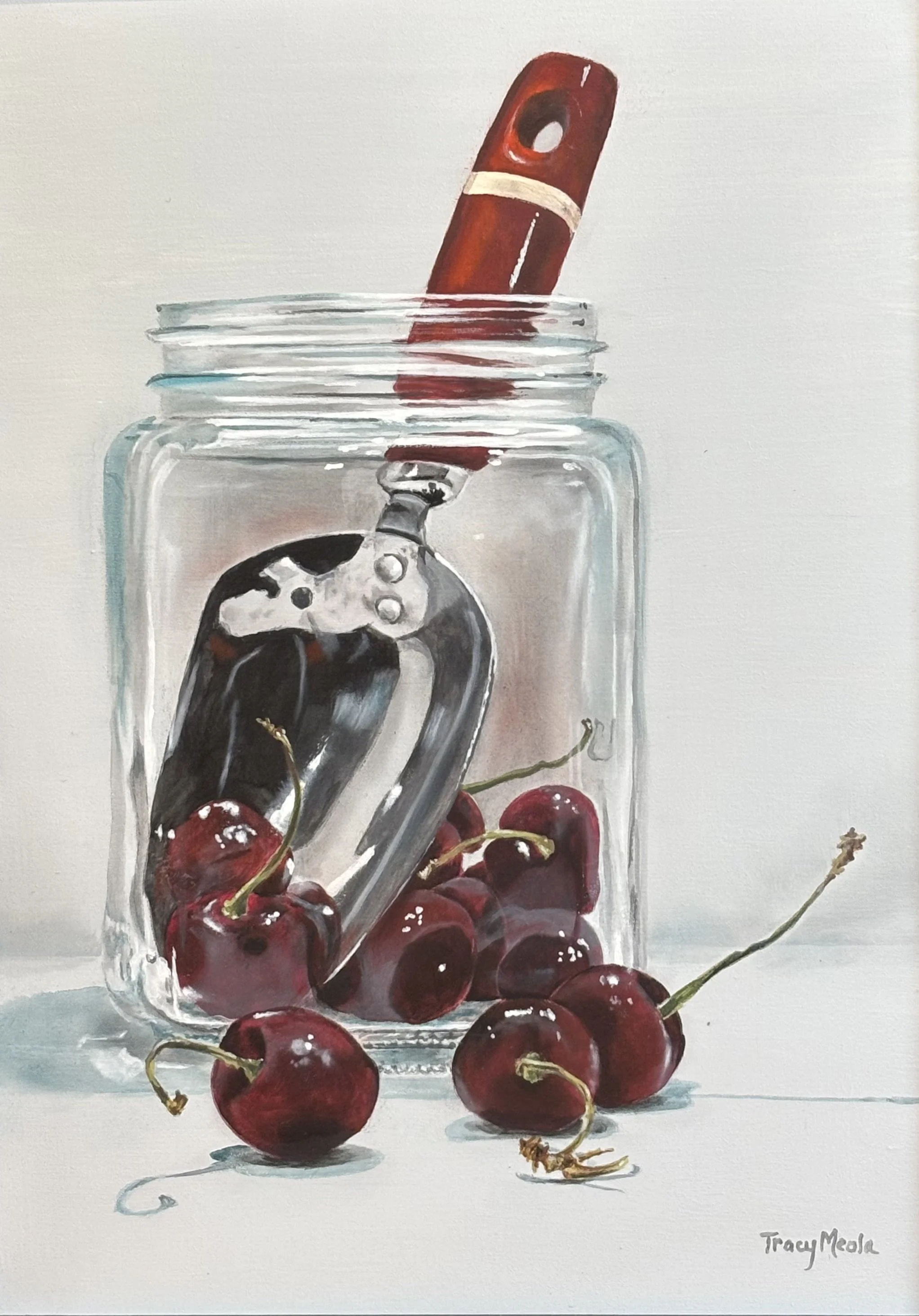 "Scoop" original acrylic, 9"x12", $500.00-SOLD