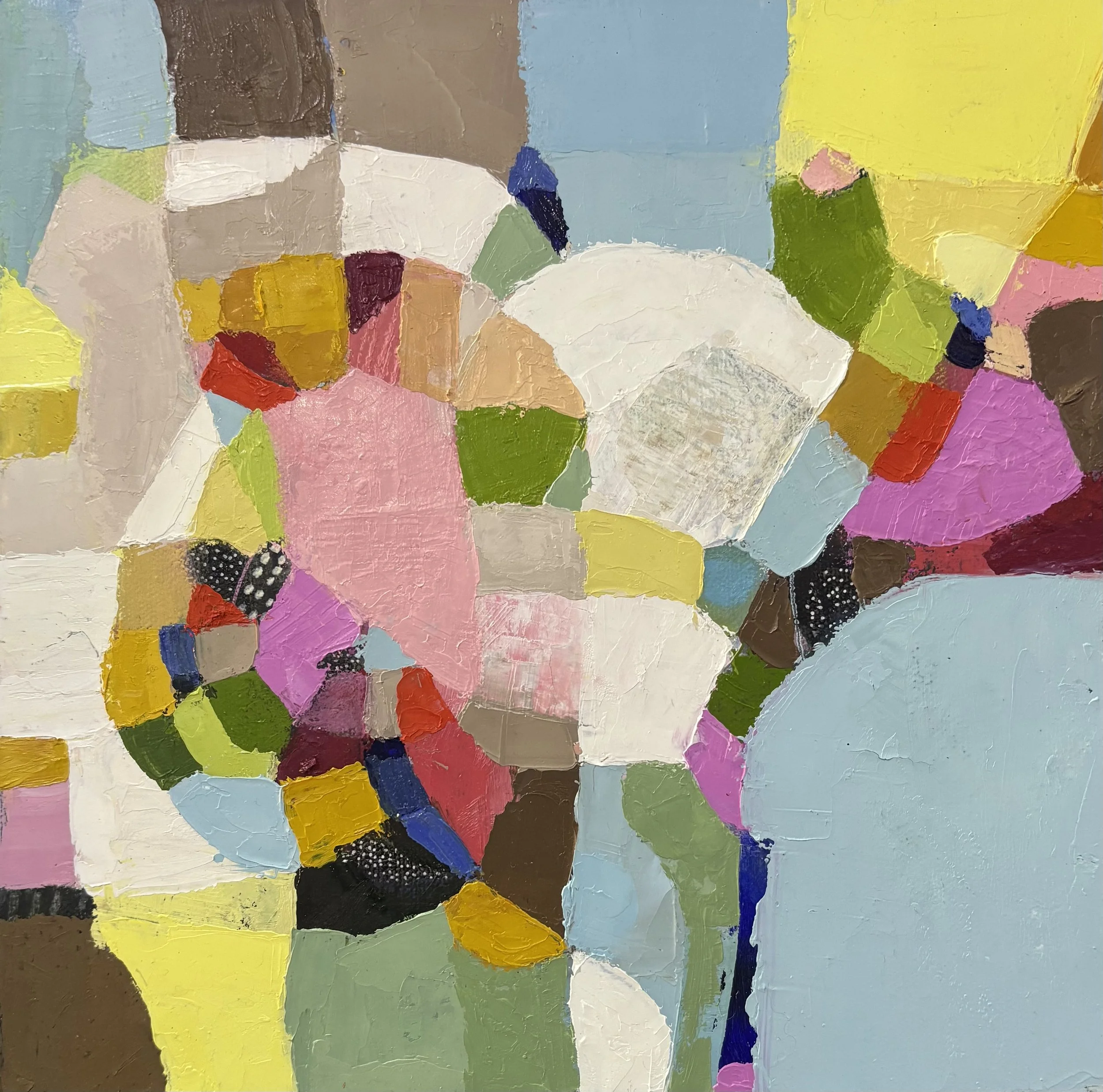 "Who's To Say" original oil, 10"x10", $650.00