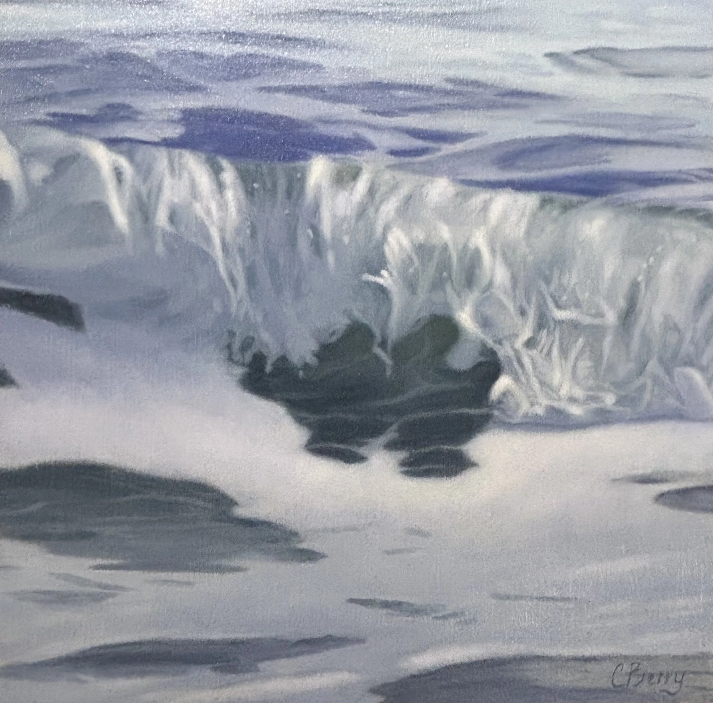 "Sea Spray" original oil, 8"x8", $750.00