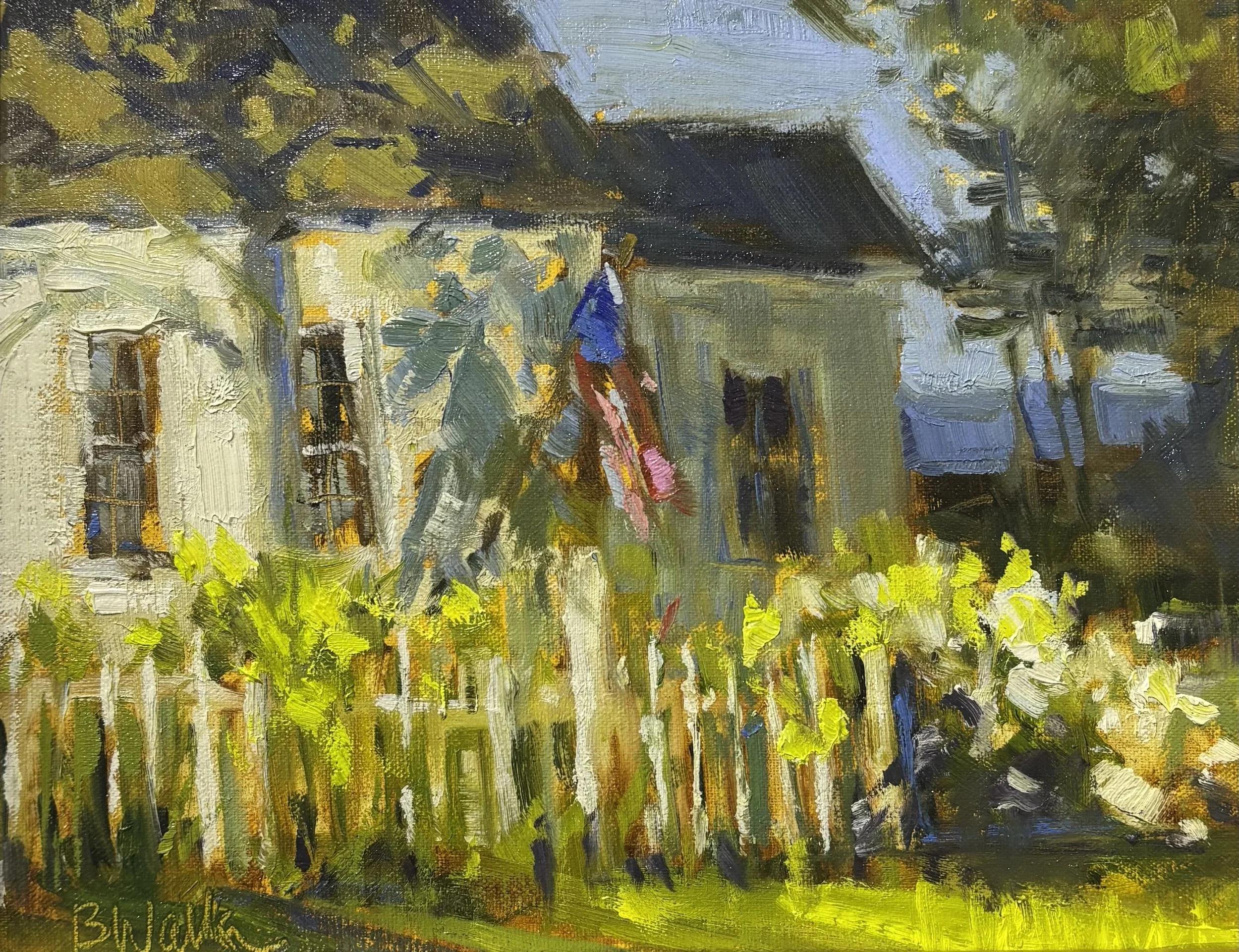 "Cottage by the Sea" original oil, 8"x10", $900.00