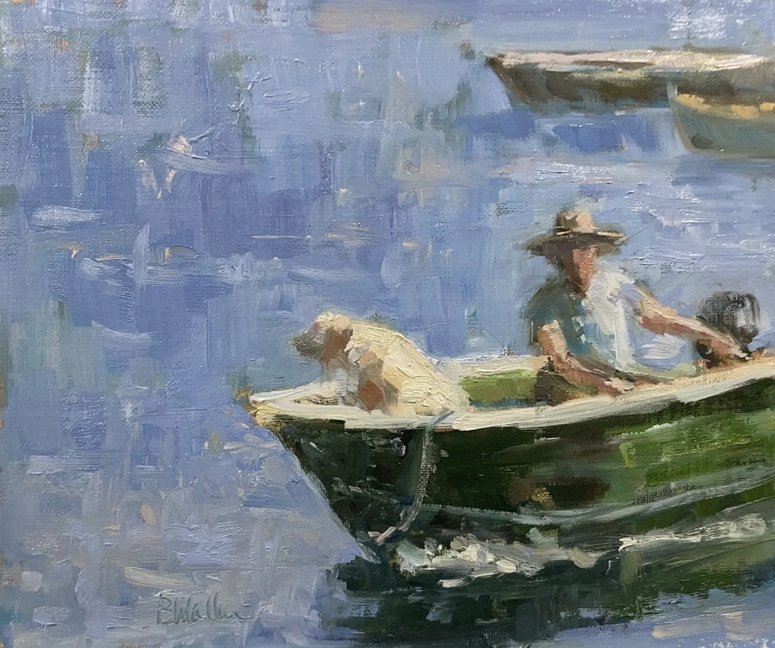 "Biscuit Run", original oil, 10"x12", $1100.00-SOLD