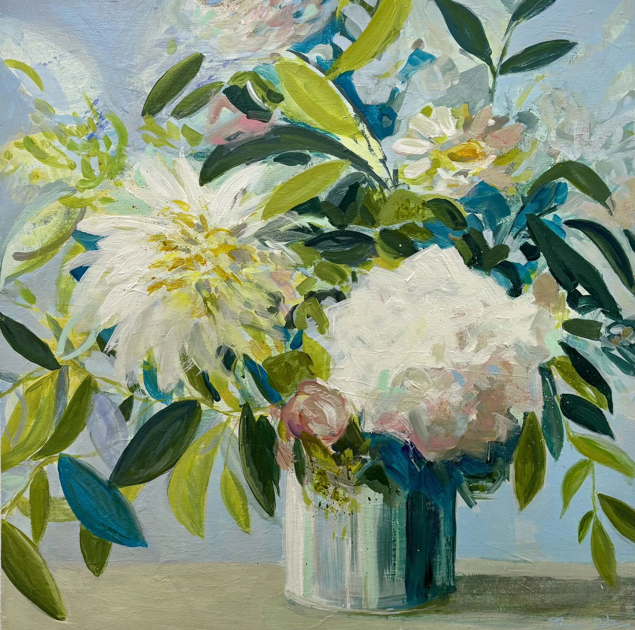 "Wild Blooms" original acrylic, 24"x24", $1200.00