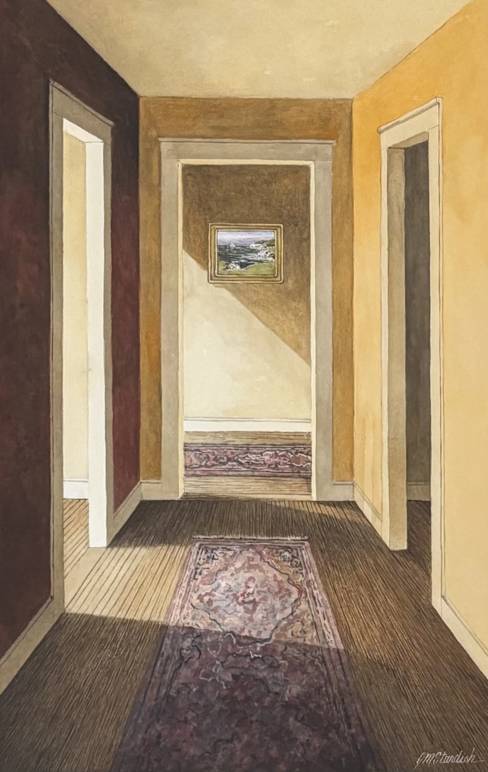 "Take a Closer Look" original watercolor, outside dimensions 16"x22", $1100.00