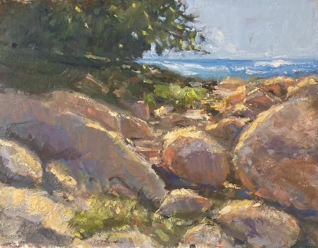 "Maine Coast", original oil, 11"x14", $1400.00