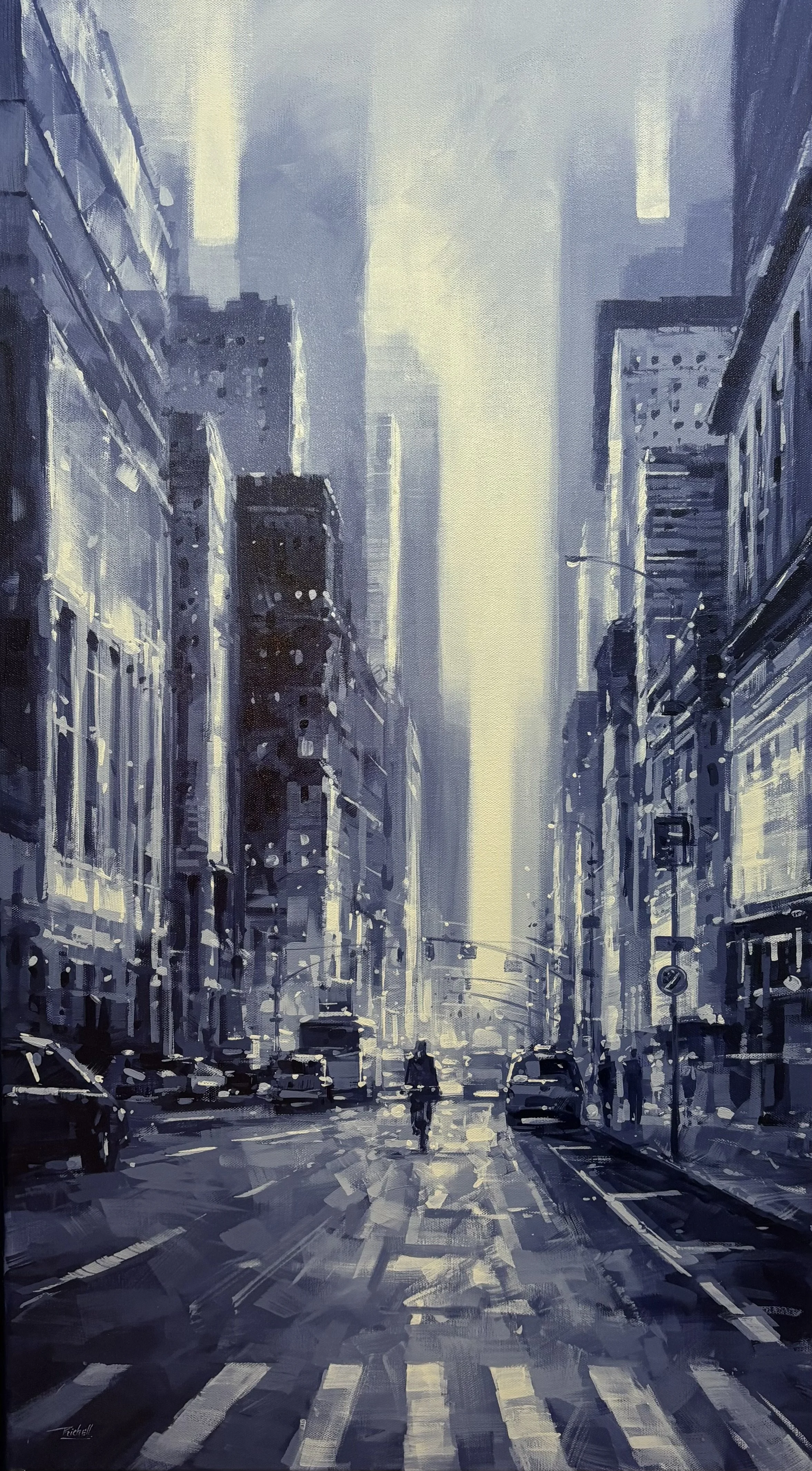 "NYC 255", original oil, 20"x36" $1800.00
