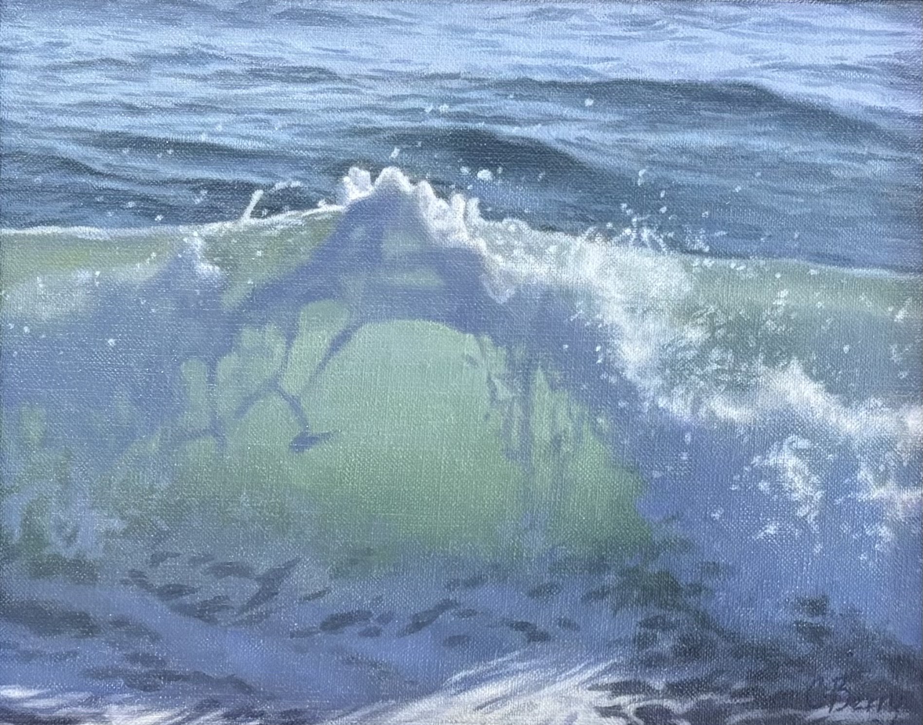 "Emerald Sea" original oil, 8"x10" $850.00