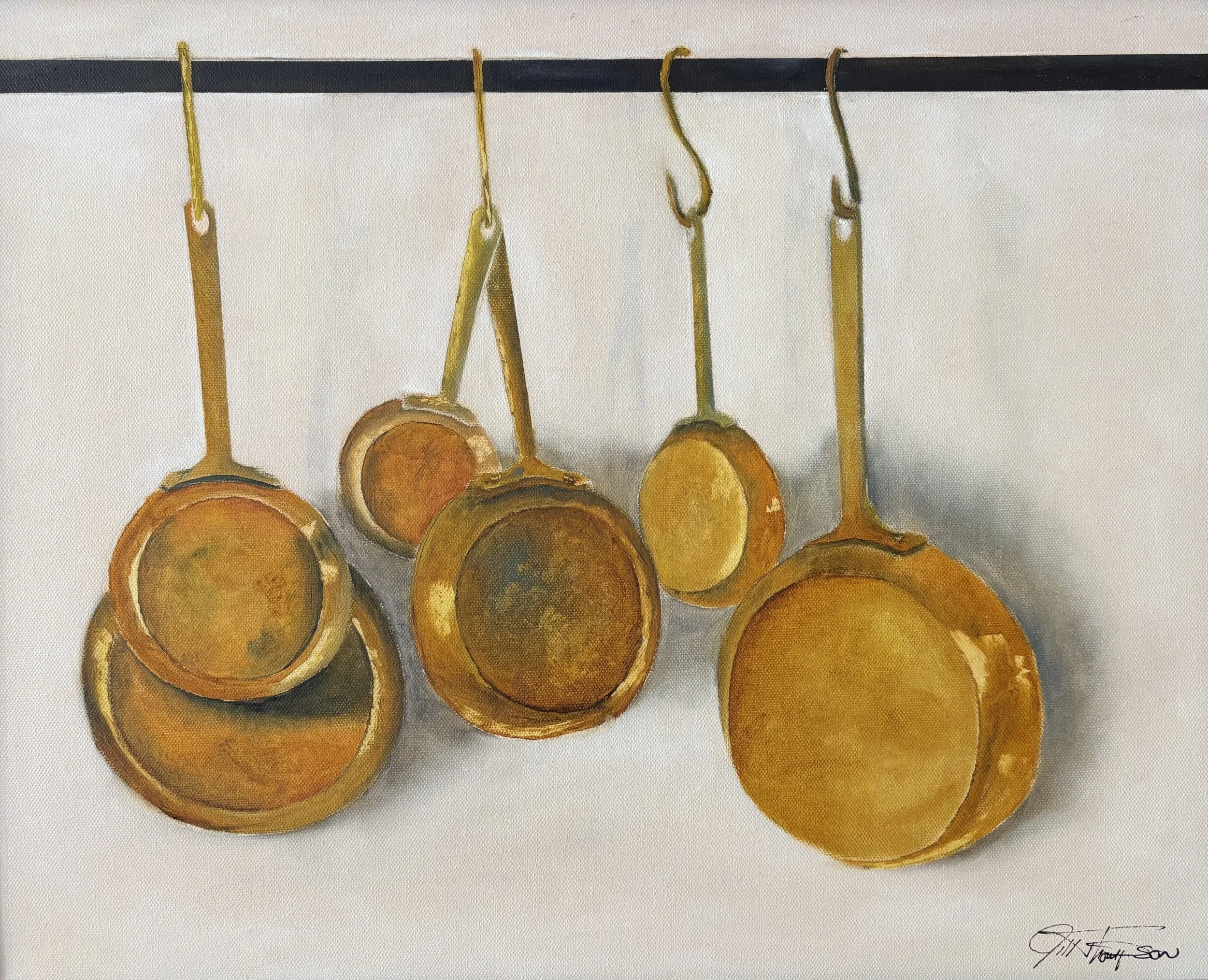 "Copper Collection" original oil, 16"x20", $650.00