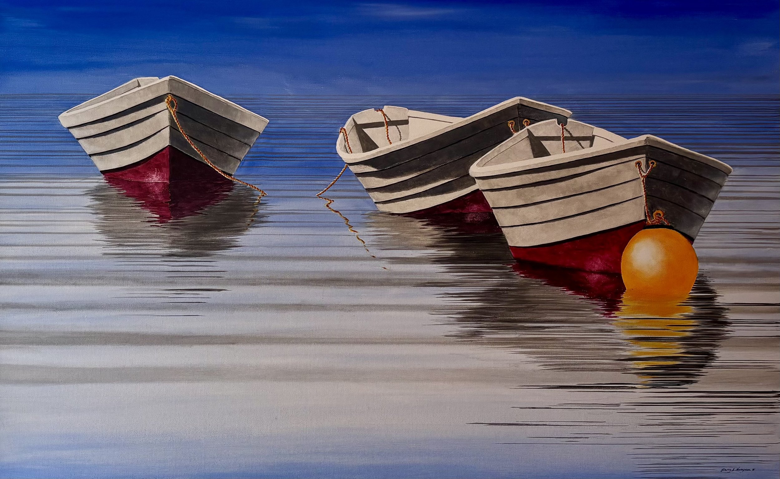 "Eternity on the Tide" original acrylic, 30"x48", $2200.00