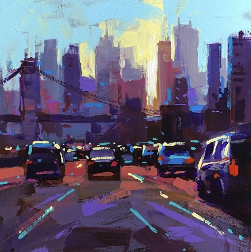 "XS 137" original acrylic, 6"x6", $200.00