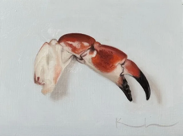 "Clawed" original oil, 6"x8", $350.00