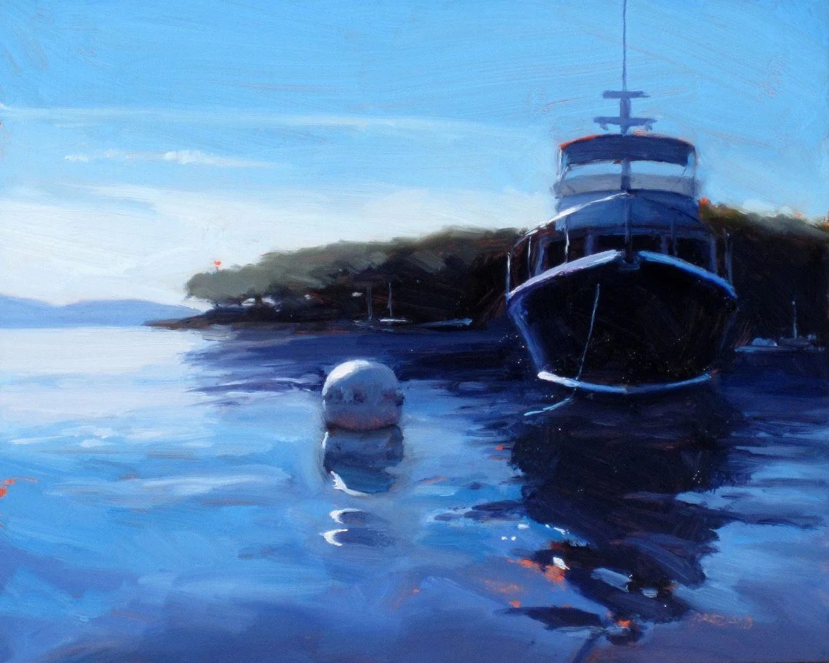 “Downeast Morning”, original oil, 8"x10", $1200.00
