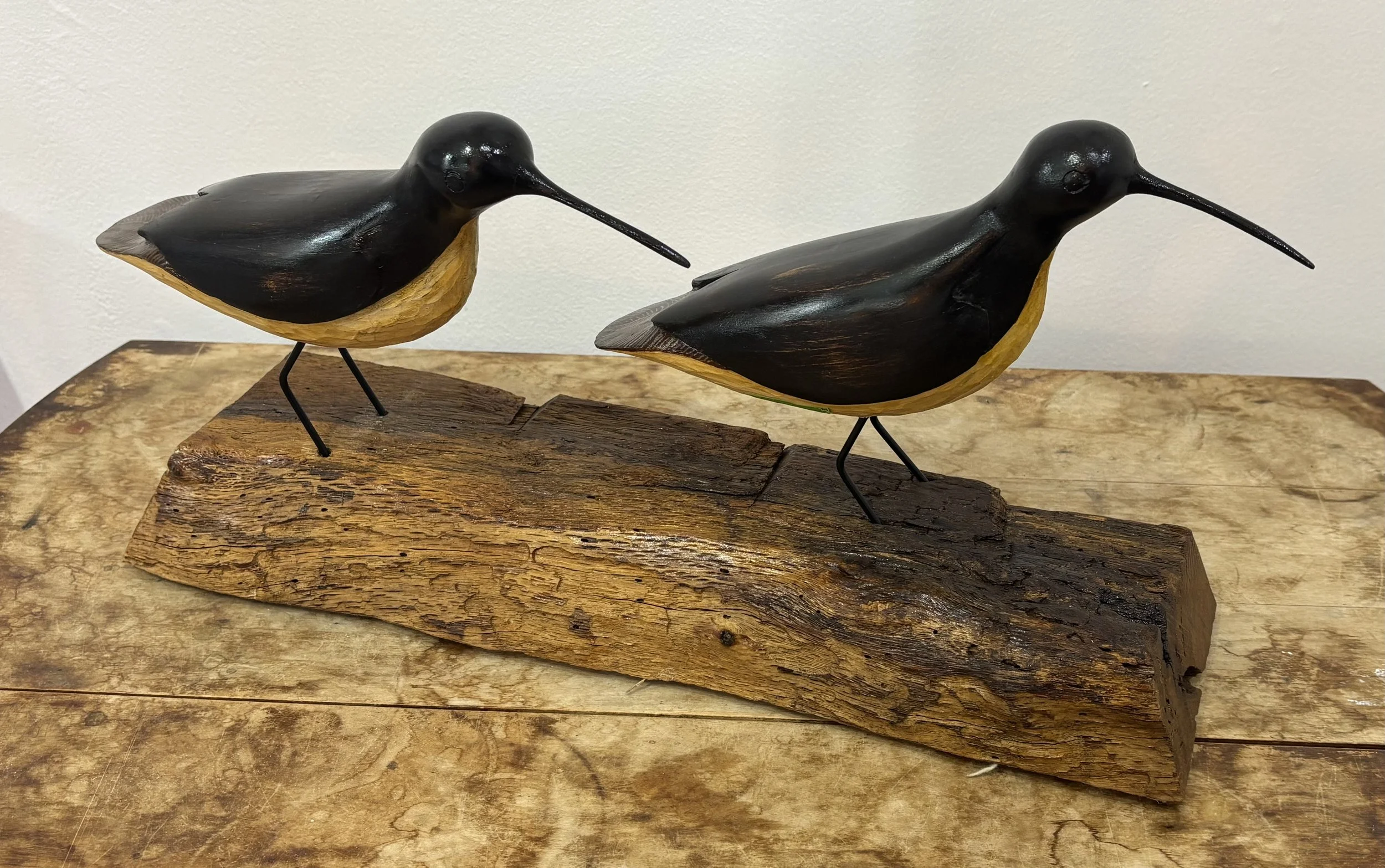"Best Buds" original wood carving, 18" (L) x 5" (W) x 9" (H), $400.00
