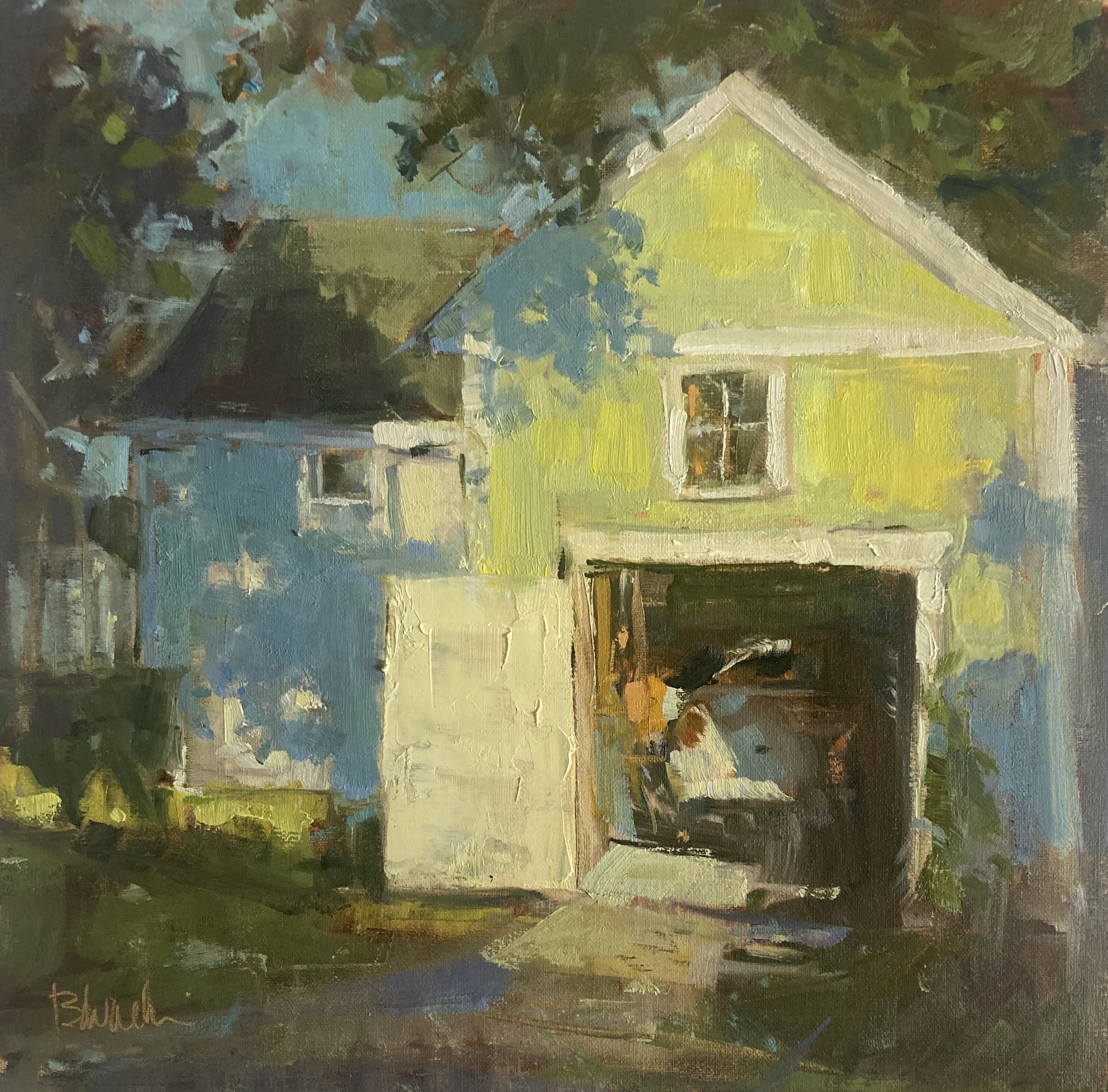 "Saturday Morning", original oil, 12"x12", $1400.00