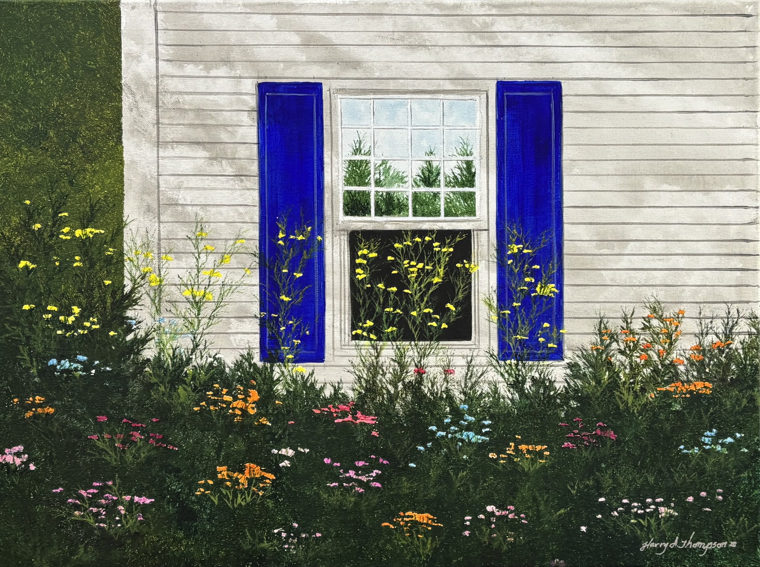 "Flower Garden" original acrylic, 18"x24", $750.00
