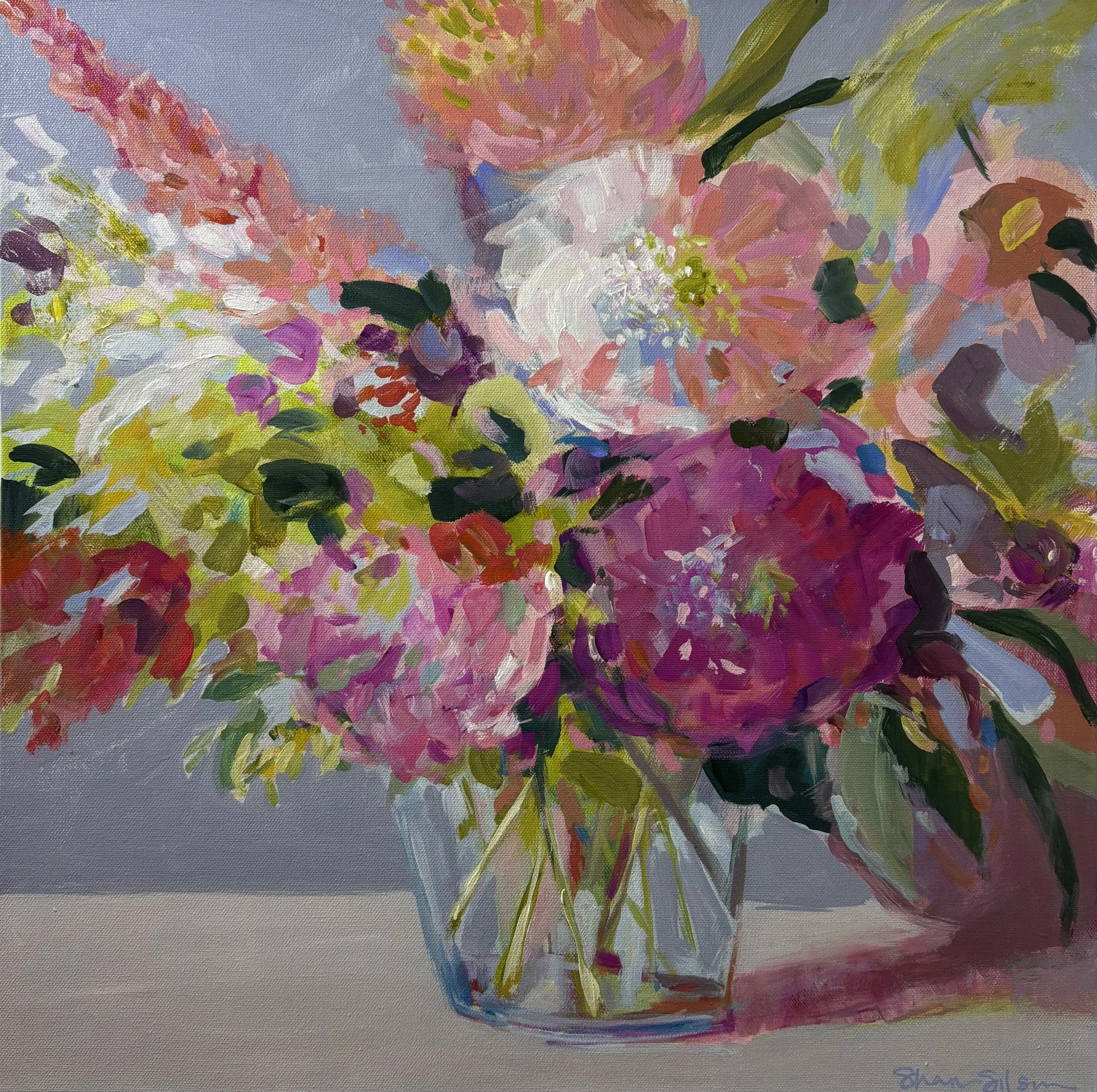 "Wild Flowers" original acrylic, 20"x20", $700.00