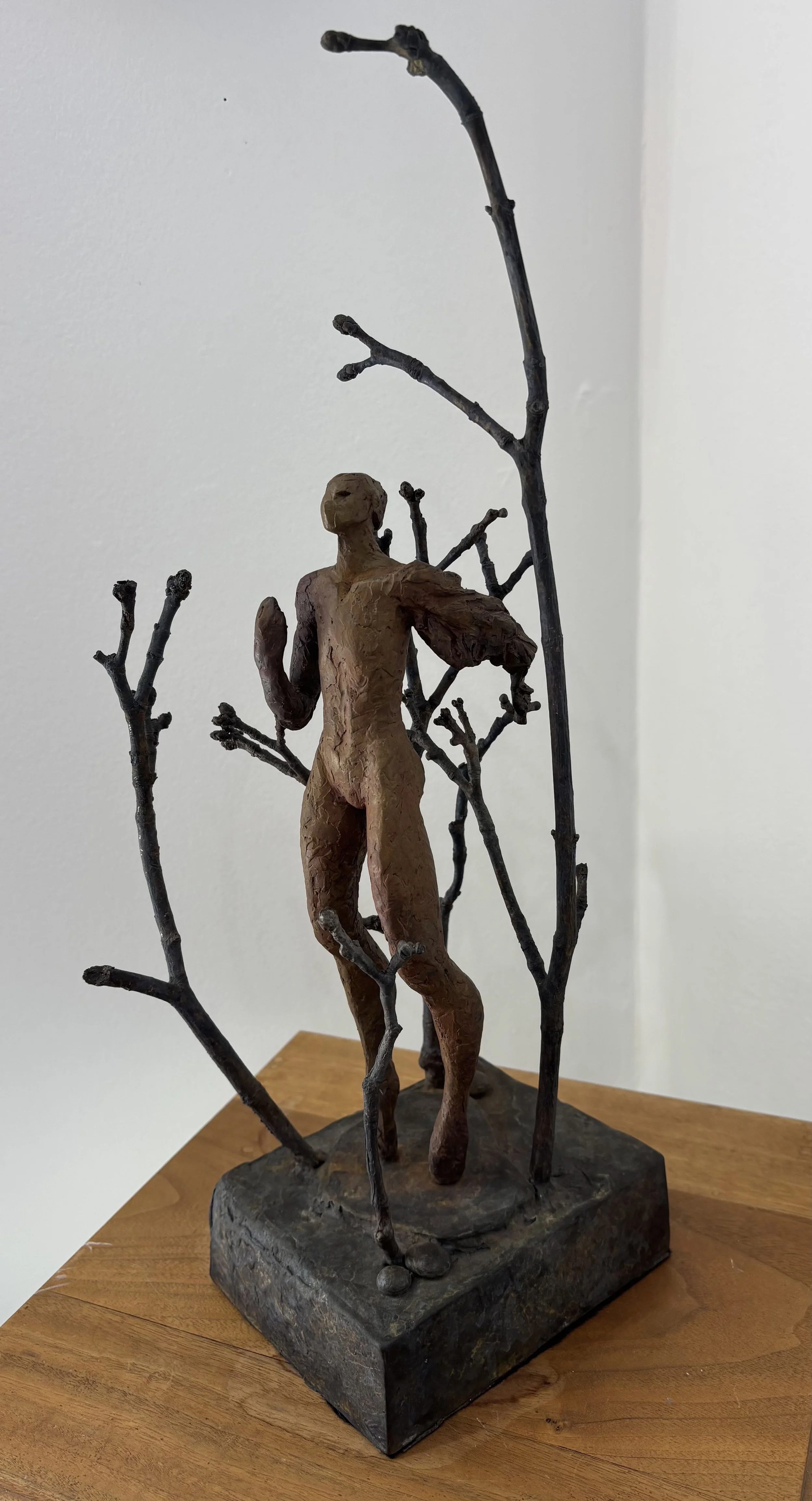 "Under the Full Moon" original bronze sculpture, 6"x4.5"x16", $950.00