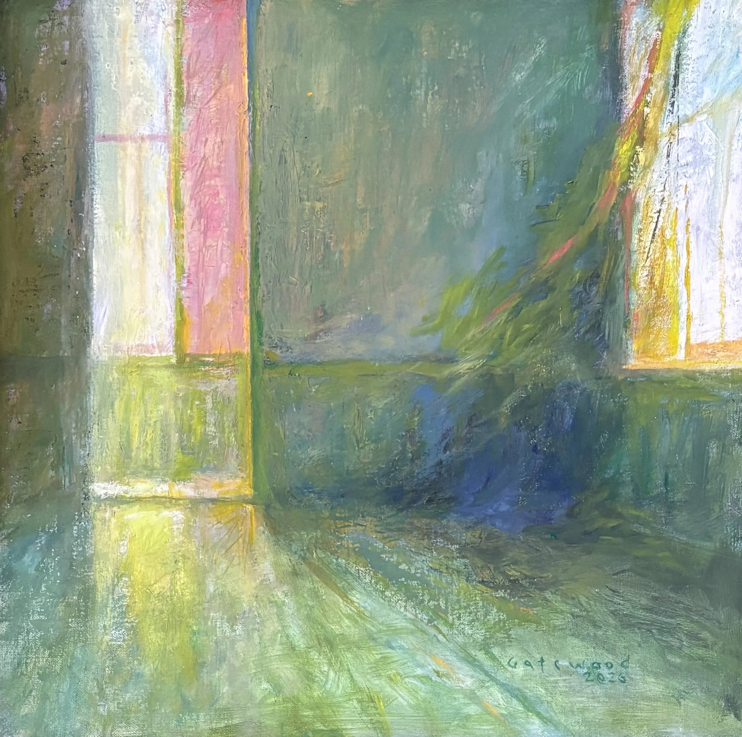"Through the Window" original oil, 14"x14", $1600.00